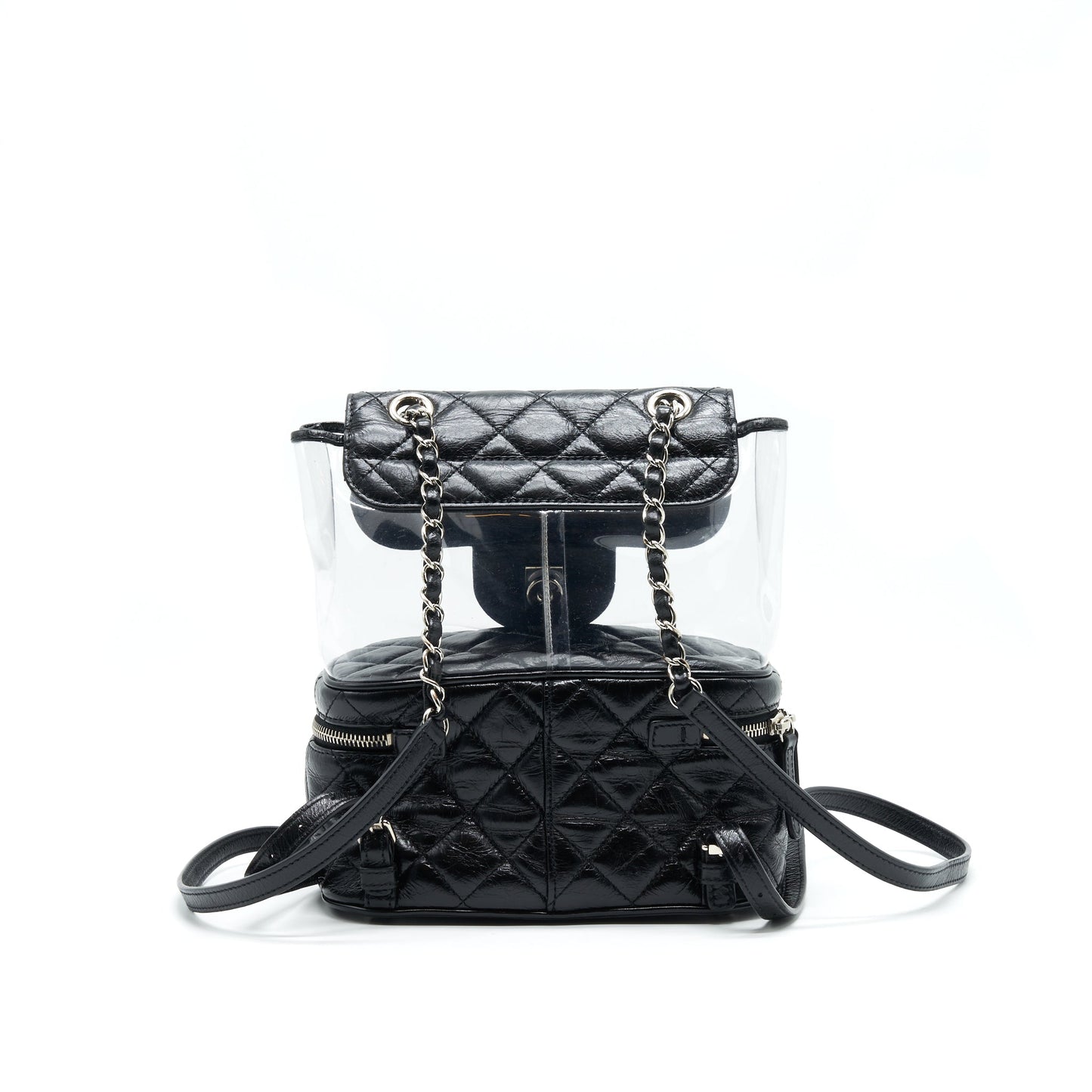 Chanel Transparent BackPack PVC backpack Leather