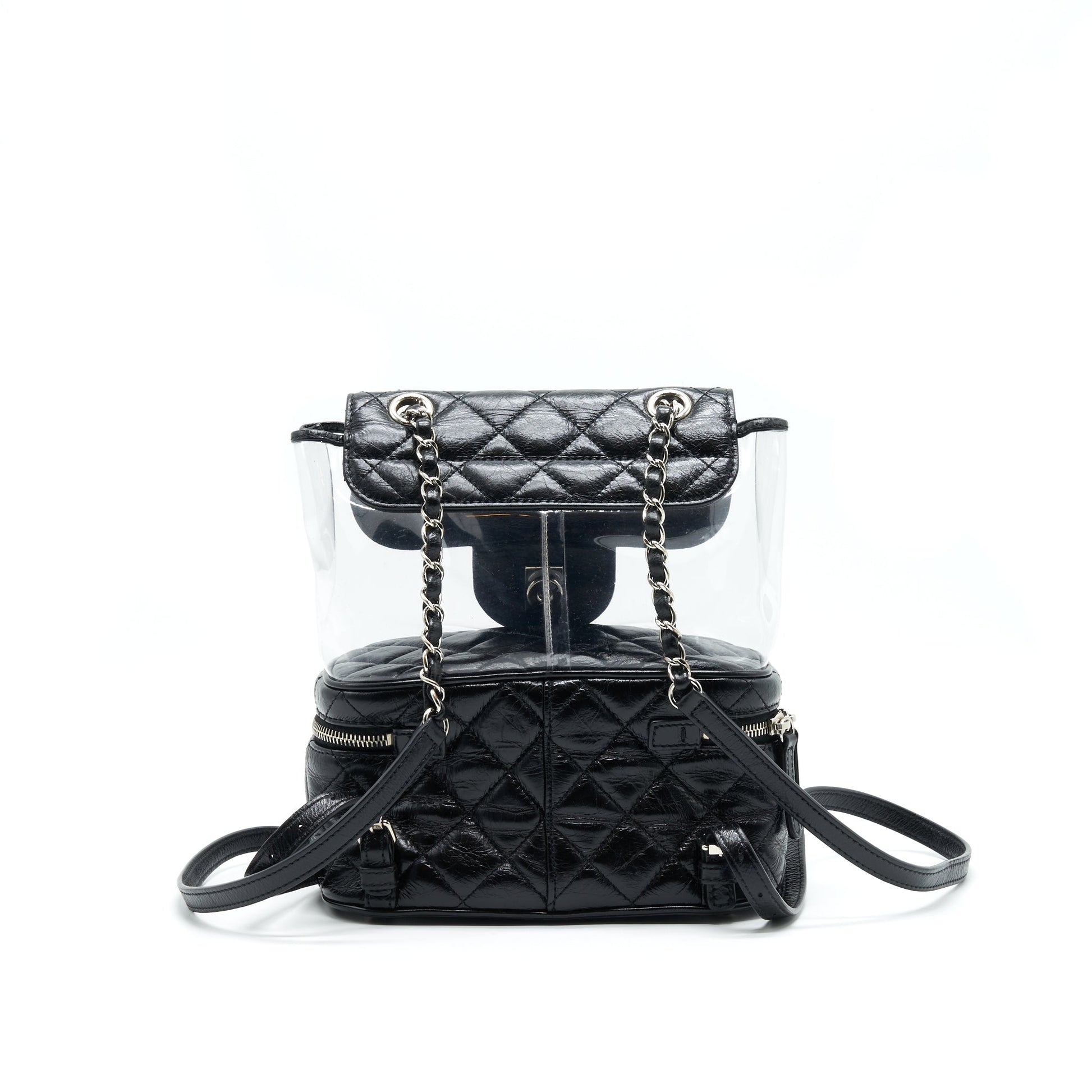 Chanel Transparent BackPack PVC backpack Leather