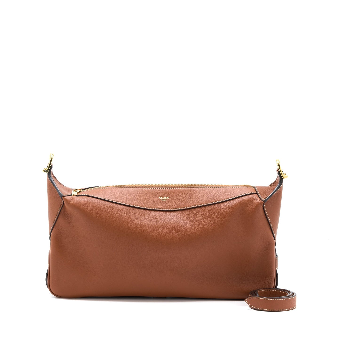 Celine Romy Supple Calfskin Handbag Tan Travel Bag