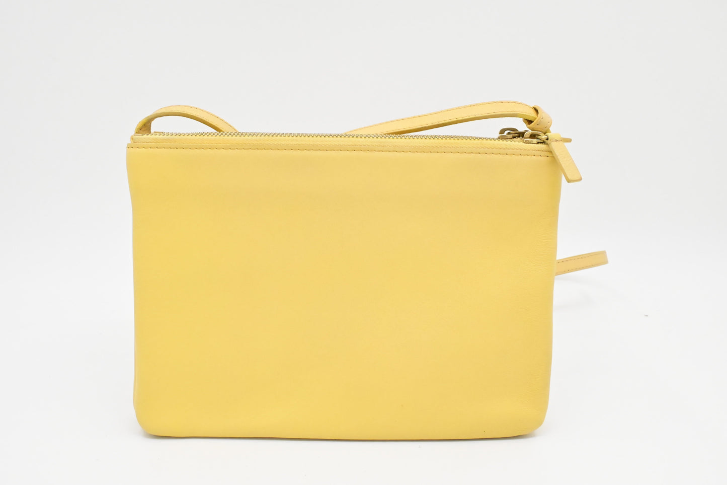 Celine Crossbody In Pale Yellow Handbag Leather Crossbody Bag