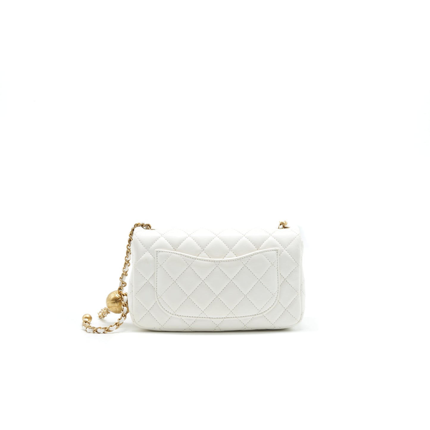 Chanel PEARL CRUSH FLAP White Shoulder Bag