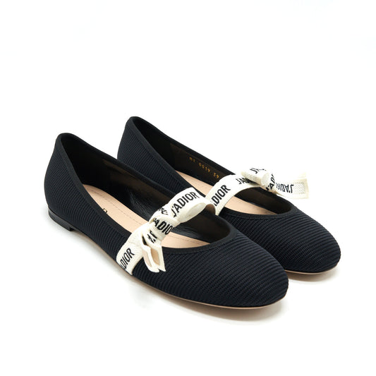 Dior Size Miss J'A Ballet Flat Handbag Black Shoes