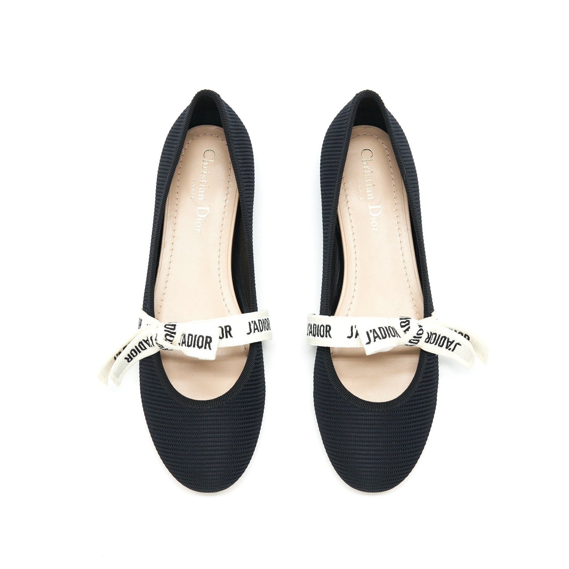 Dior Size Miss J'A Ballet Flat Handbag Black Shoes