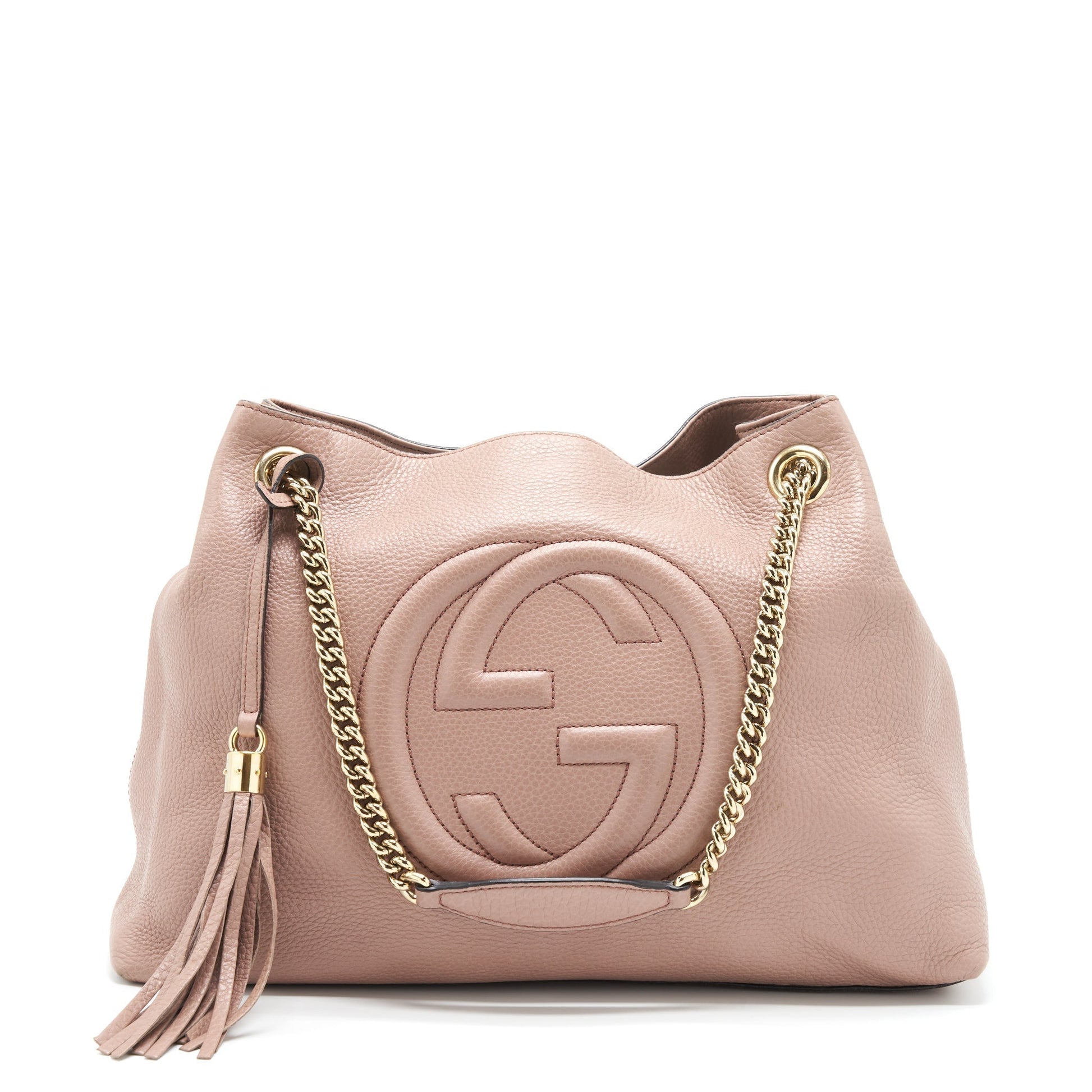 Gucci Soho Shoulder Bag Light Pink Chain