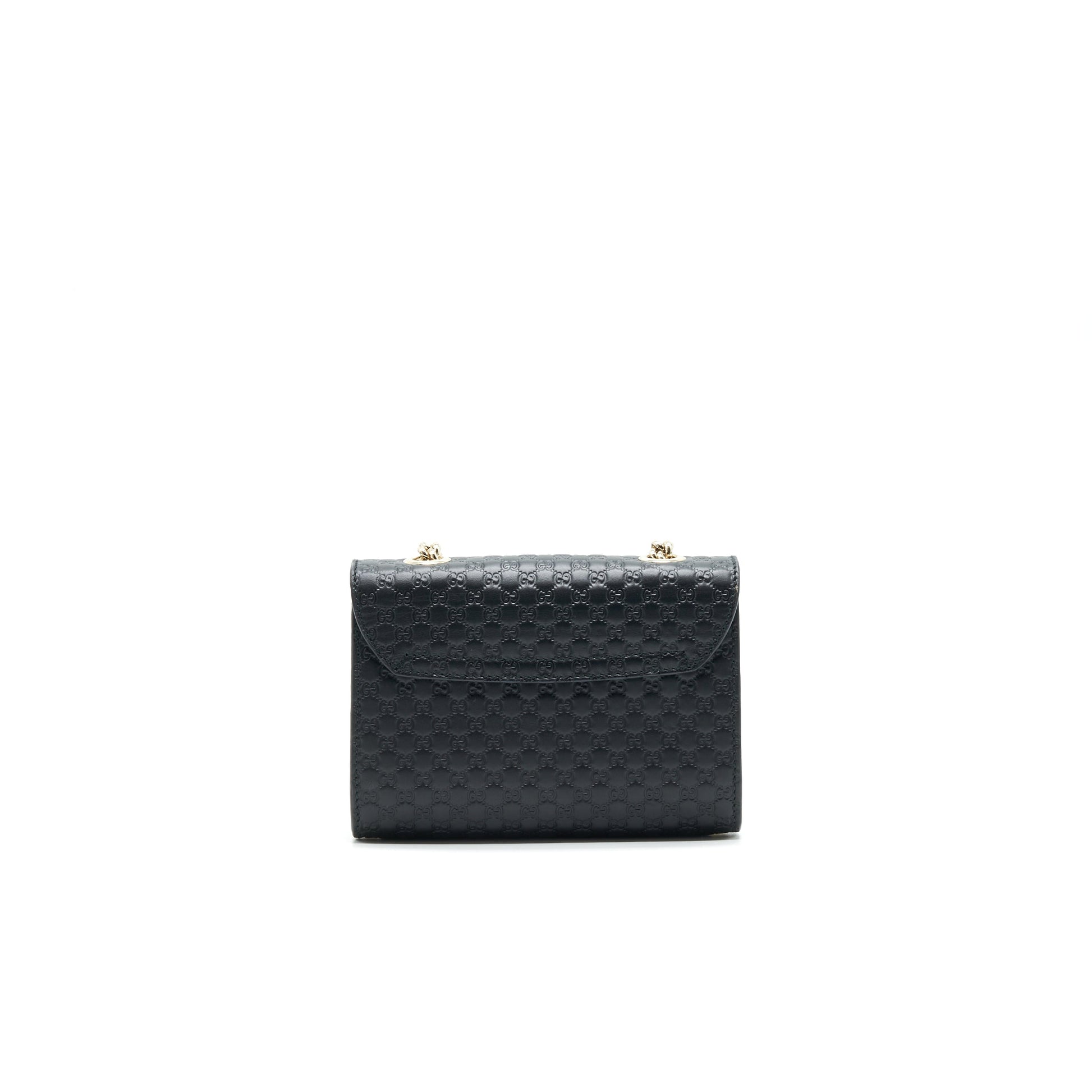Gucci Emily ssima Shoulder Bag Leather Black