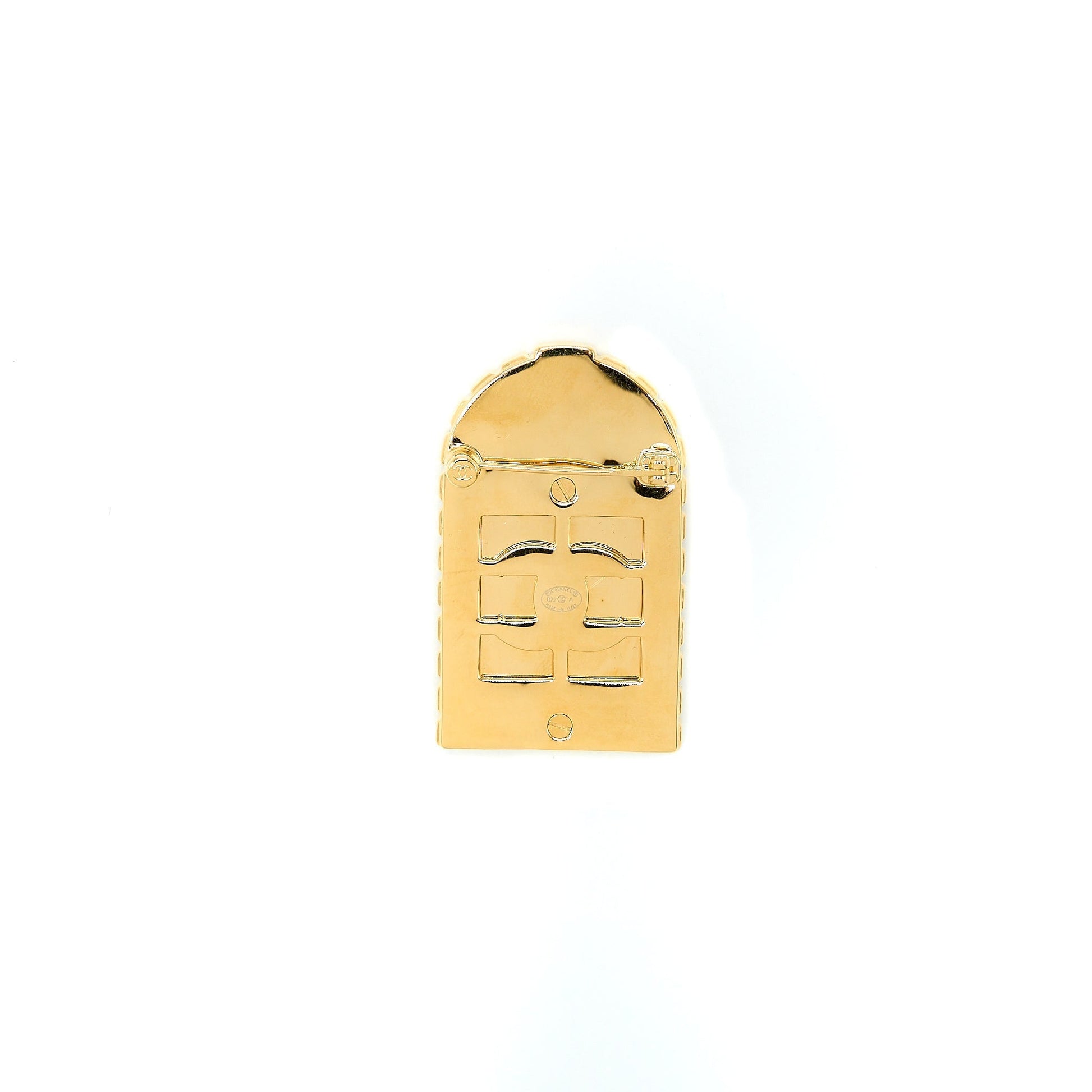 Chanel 31 Doorplate Door Brooch Tone Gold Handbag