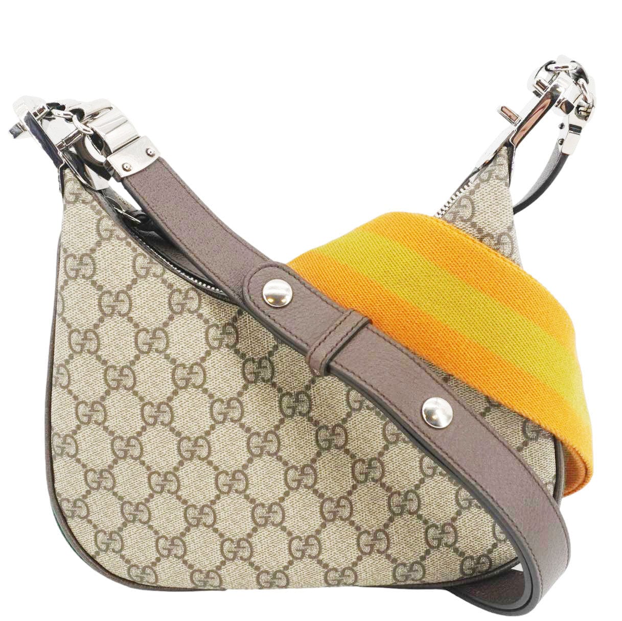 Gucci Attache Supreme Shoulder Bag Canvas Beige Small 699409