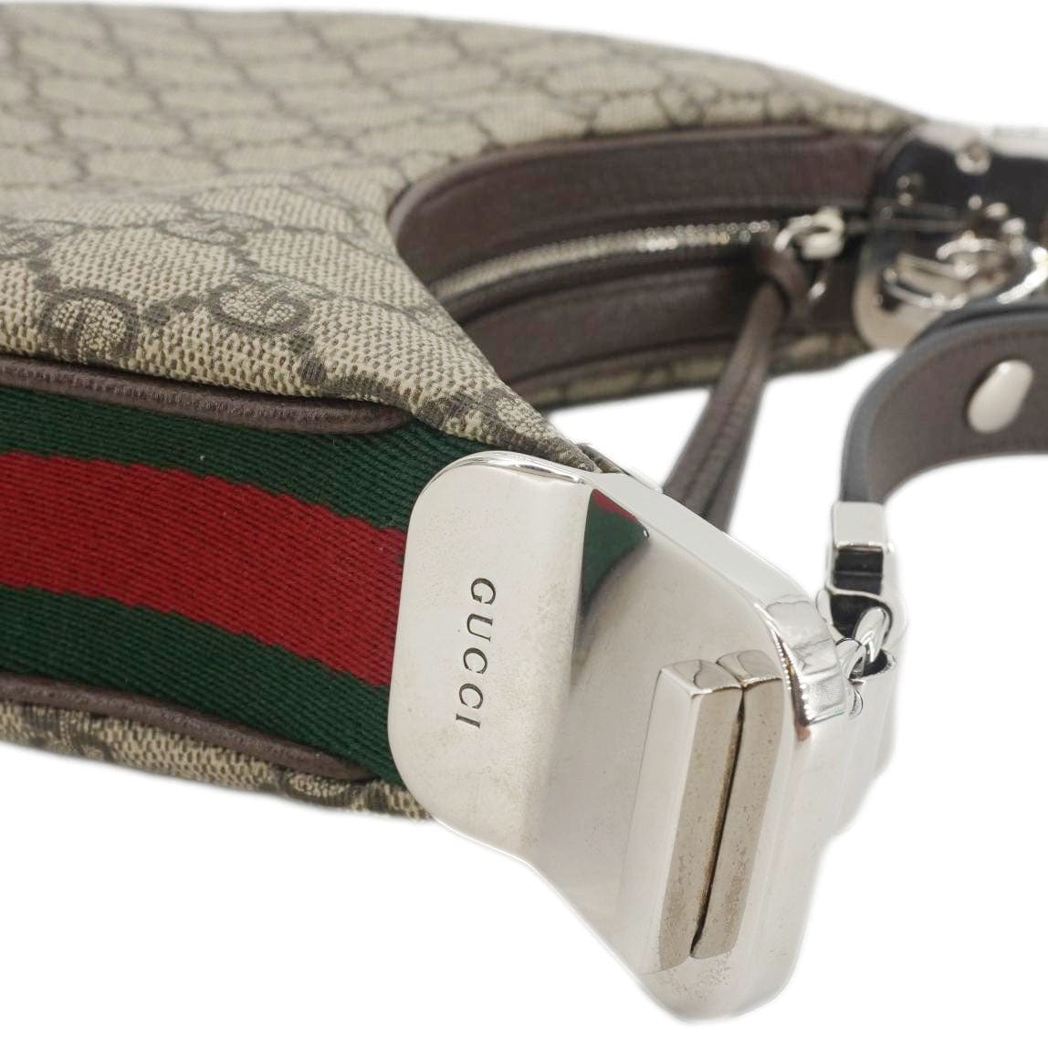 Gucci Attache Supreme Shoulder Bag Canvas Beige Small 699409