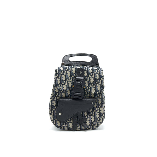 Dior Oblique Saddle Backpack Handbag