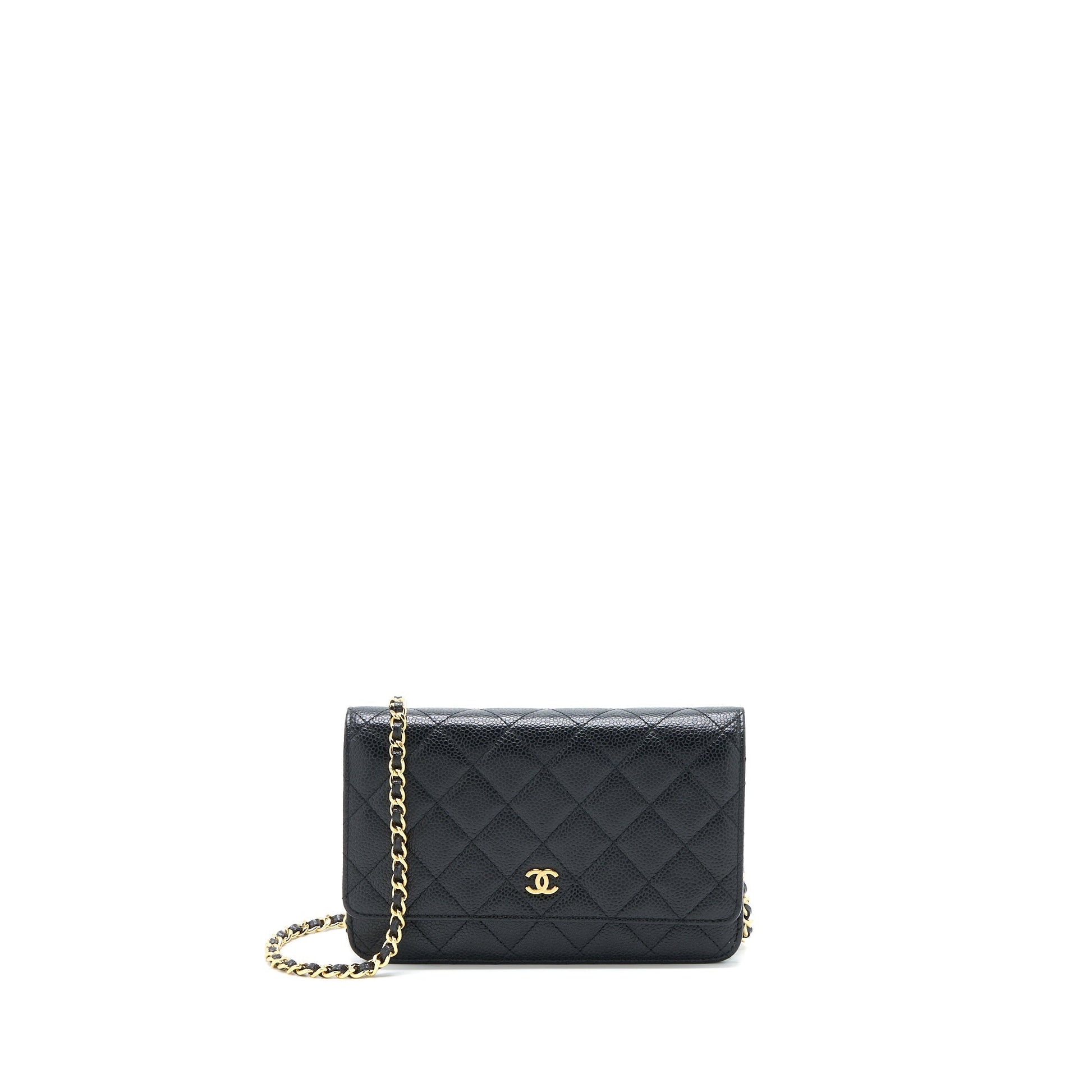 Chanel Classic On Caviar GHW Black Wallet Case Ghw 11