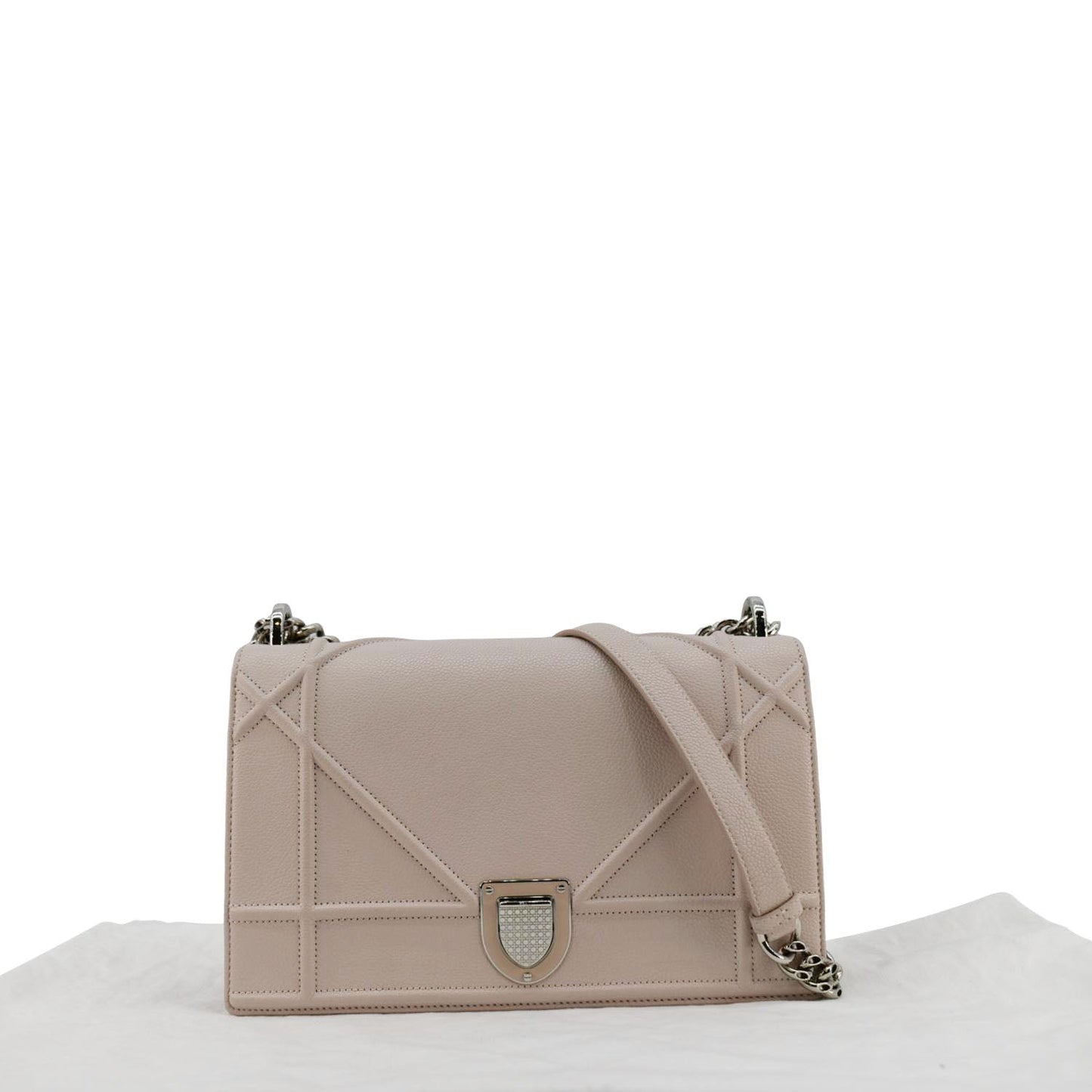 Dior Diaroma Grained Calfskin Crossbody Bag Light Leather Pink