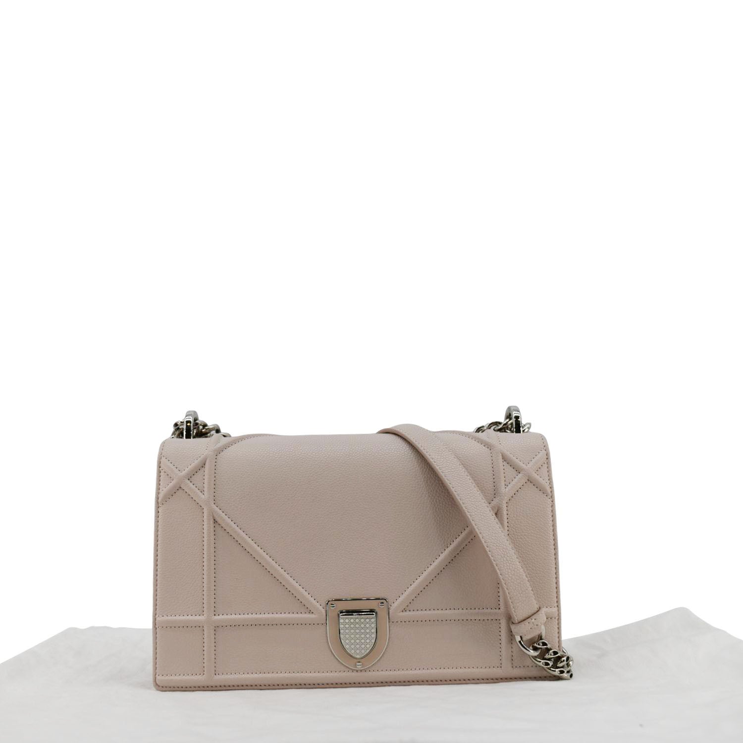 Dior Diaroma Grained Calfskin Crossbody Bag Light Leather Pink