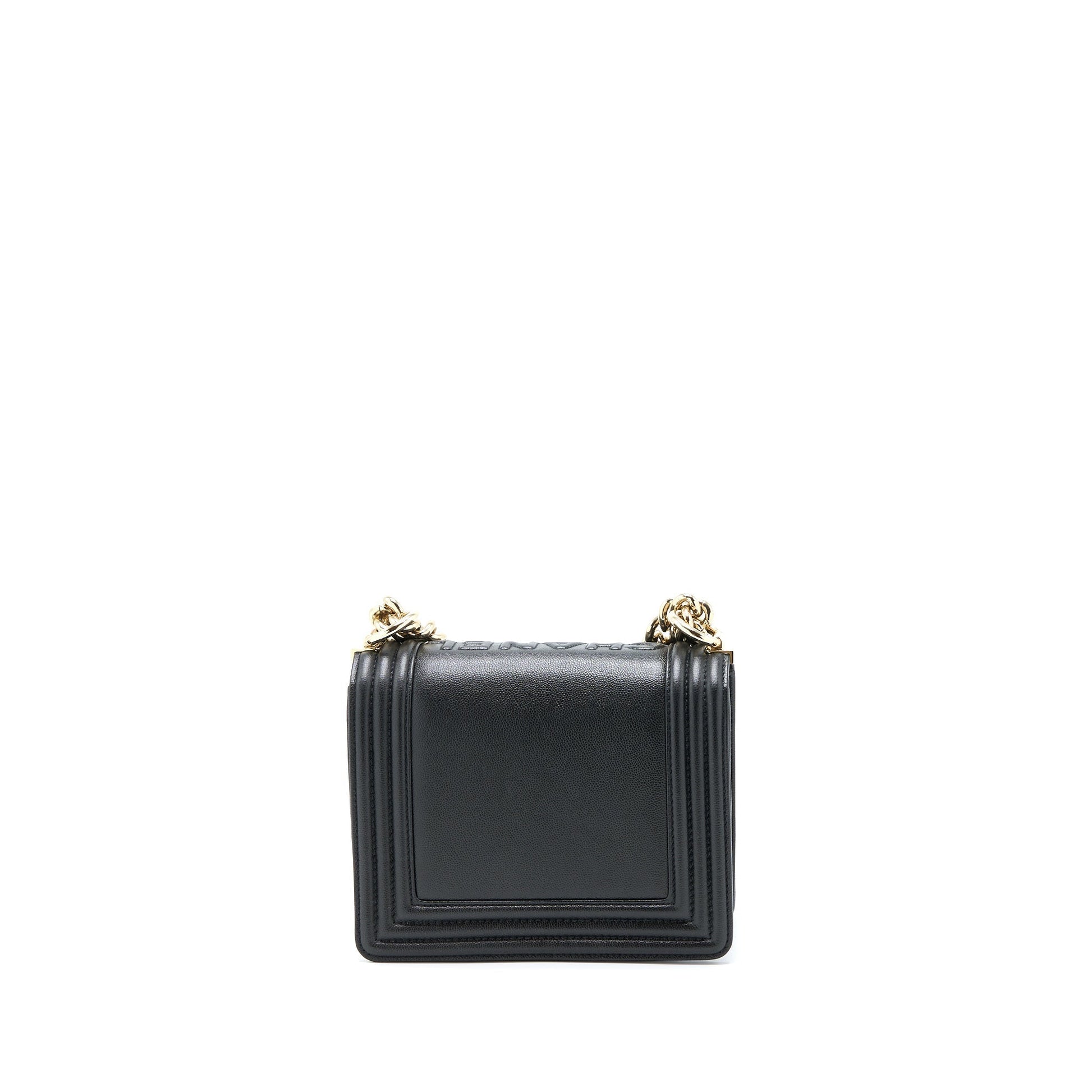 Chanel Boy Calfskin LGHW Microchip Black Mini Bag