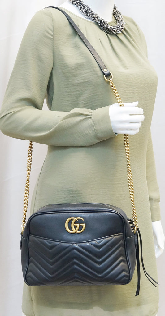 Gucci Marmont Shoulder Crossbody Bag Matelasse Medium