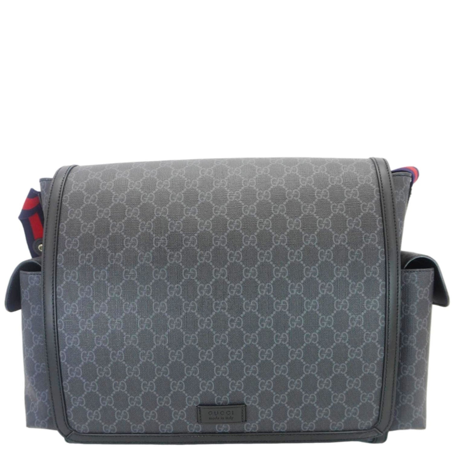 Gucci Diaper Supreme Messenger Bag Canvas Black Travel Bag