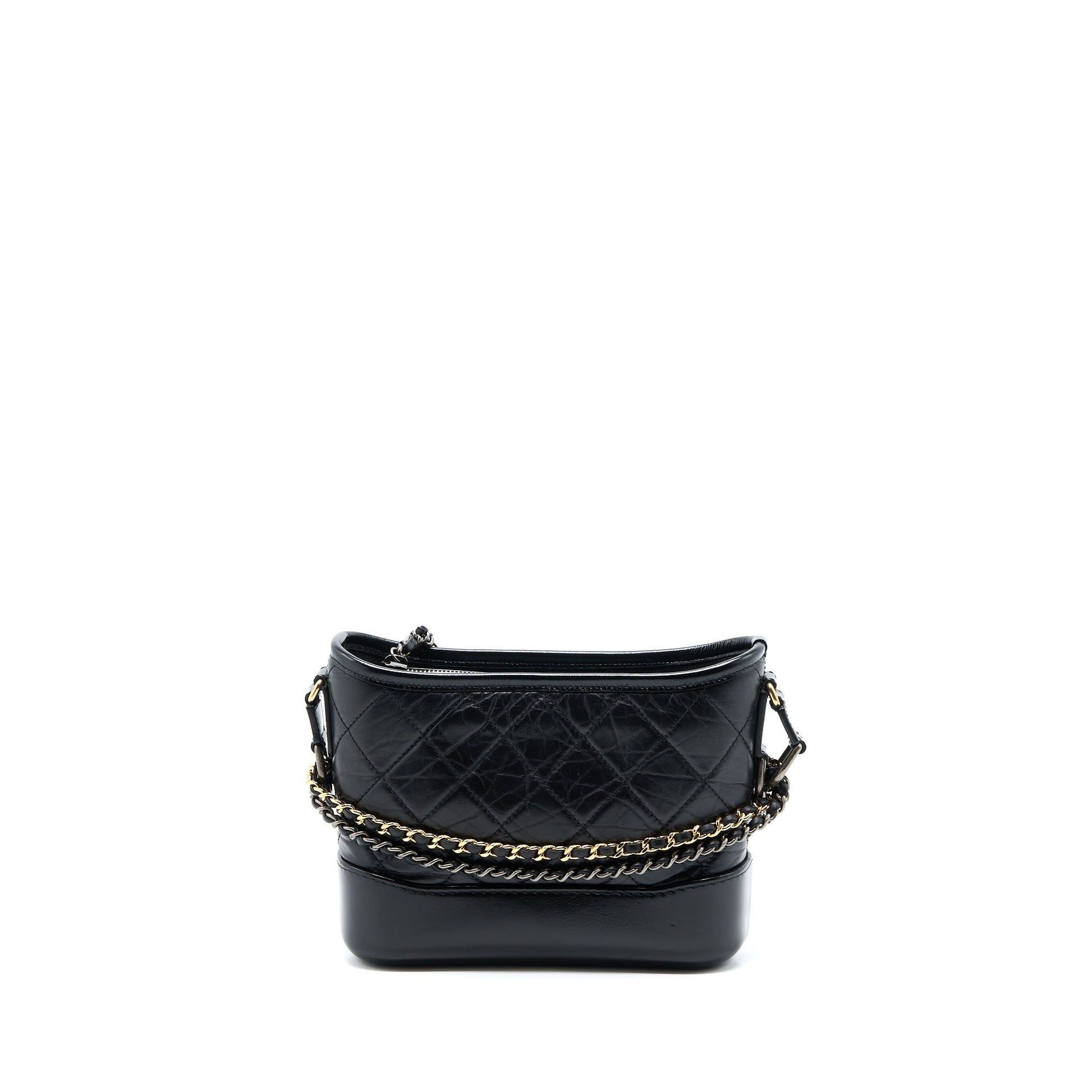 Chanel Gabrielle Hobo Calfskin Hardware Multicolour Black Small Shoulder Bag Hardware 1