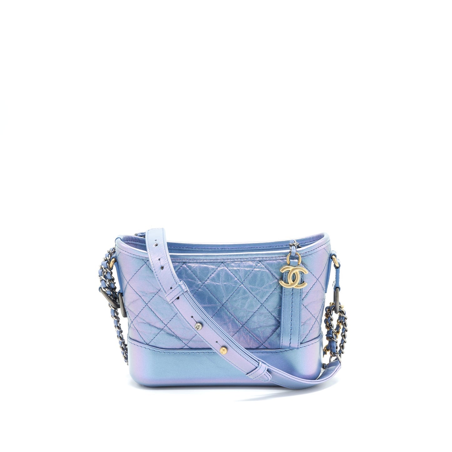 Chanel Gabrielle Hobo Iridescent Blue Small Shoulder Bag