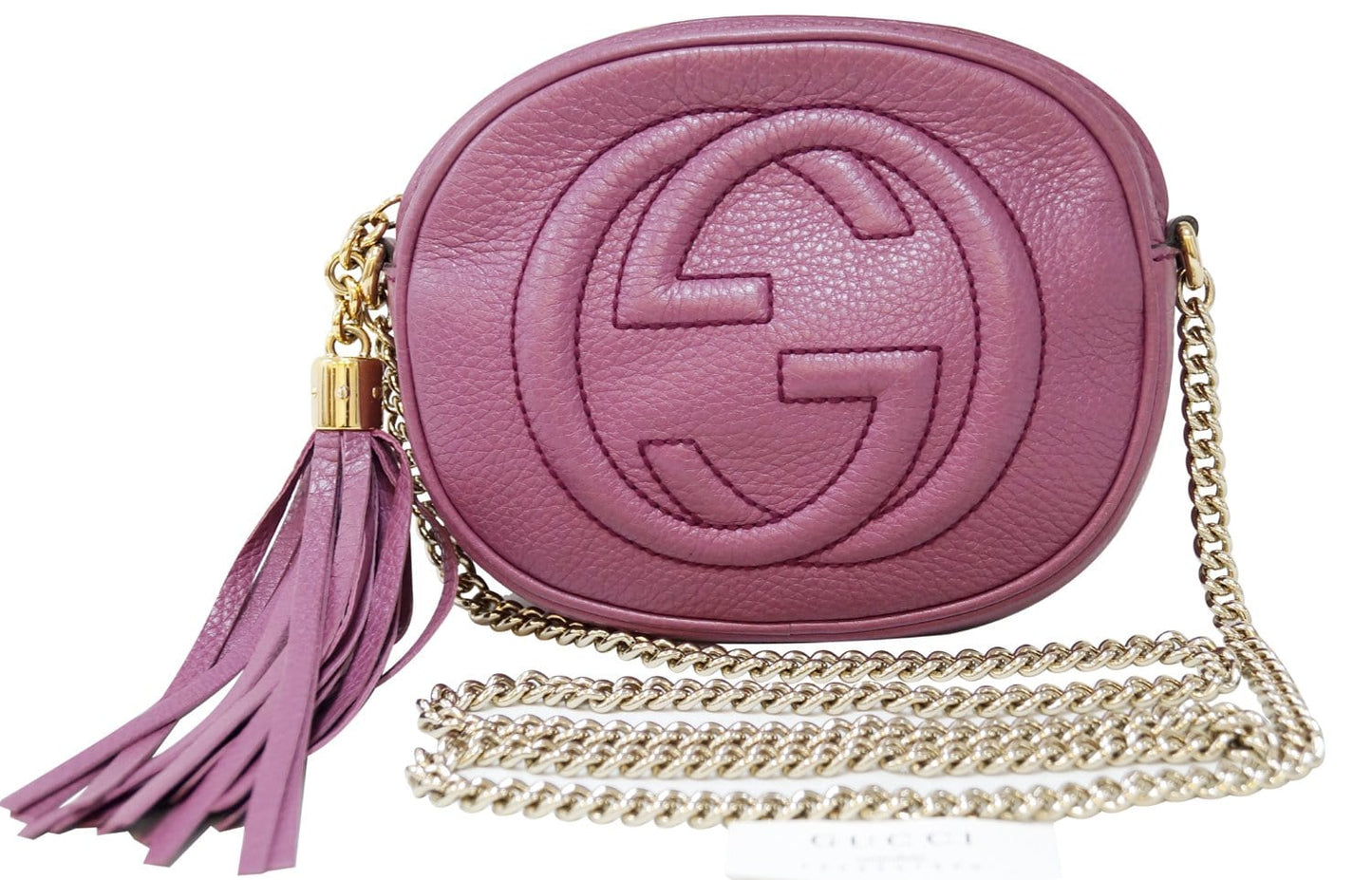 Gucci Purple Soho Disco Crossbody Bag Leather Mini