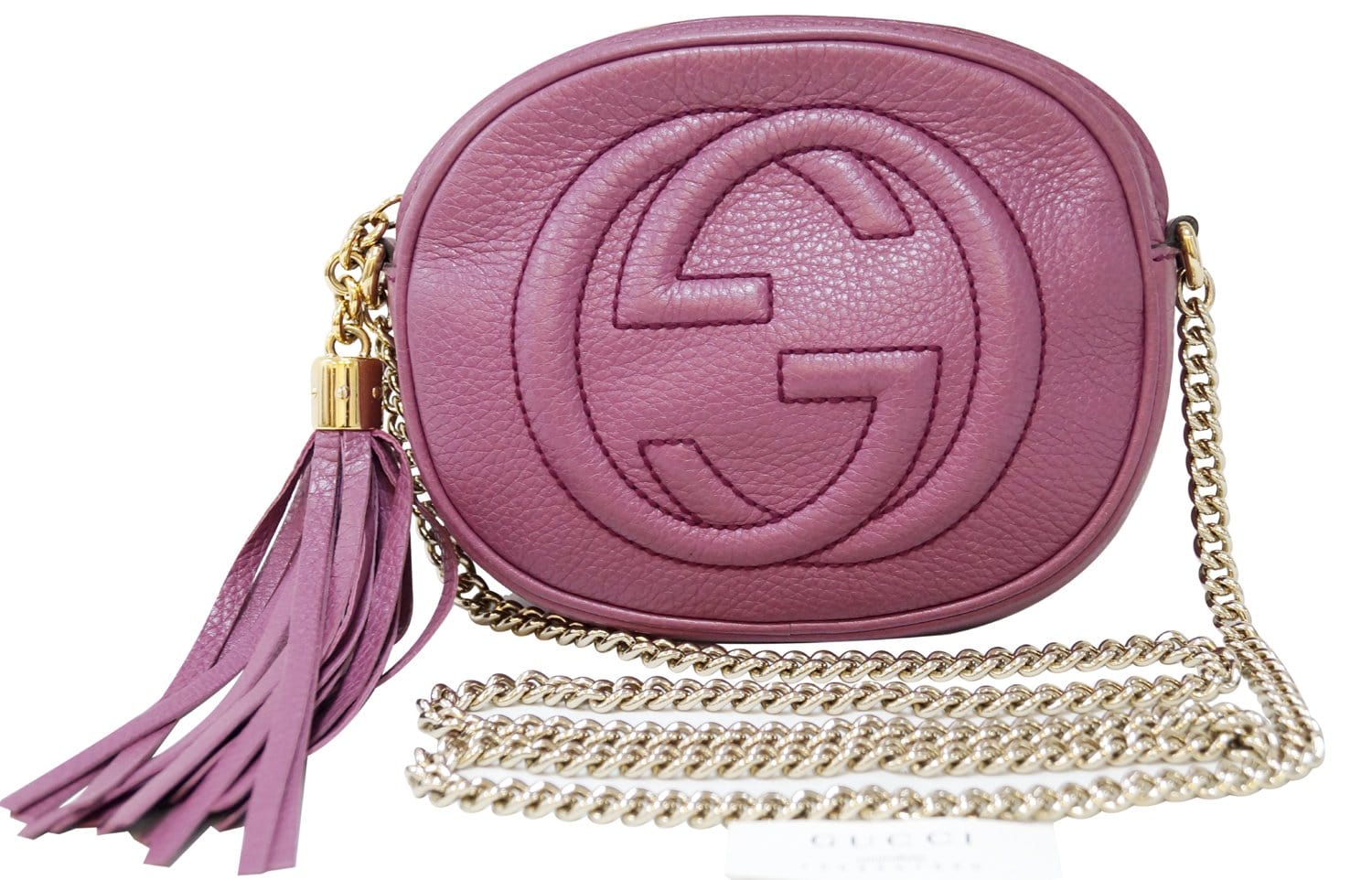 Gucci Purple Soho Disco Crossbody Bag Leather Mini
