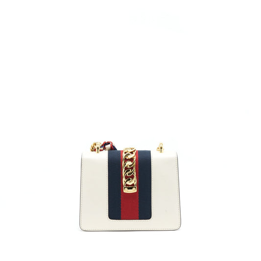 Gucci Sylvie Crossbody Bag White Mini