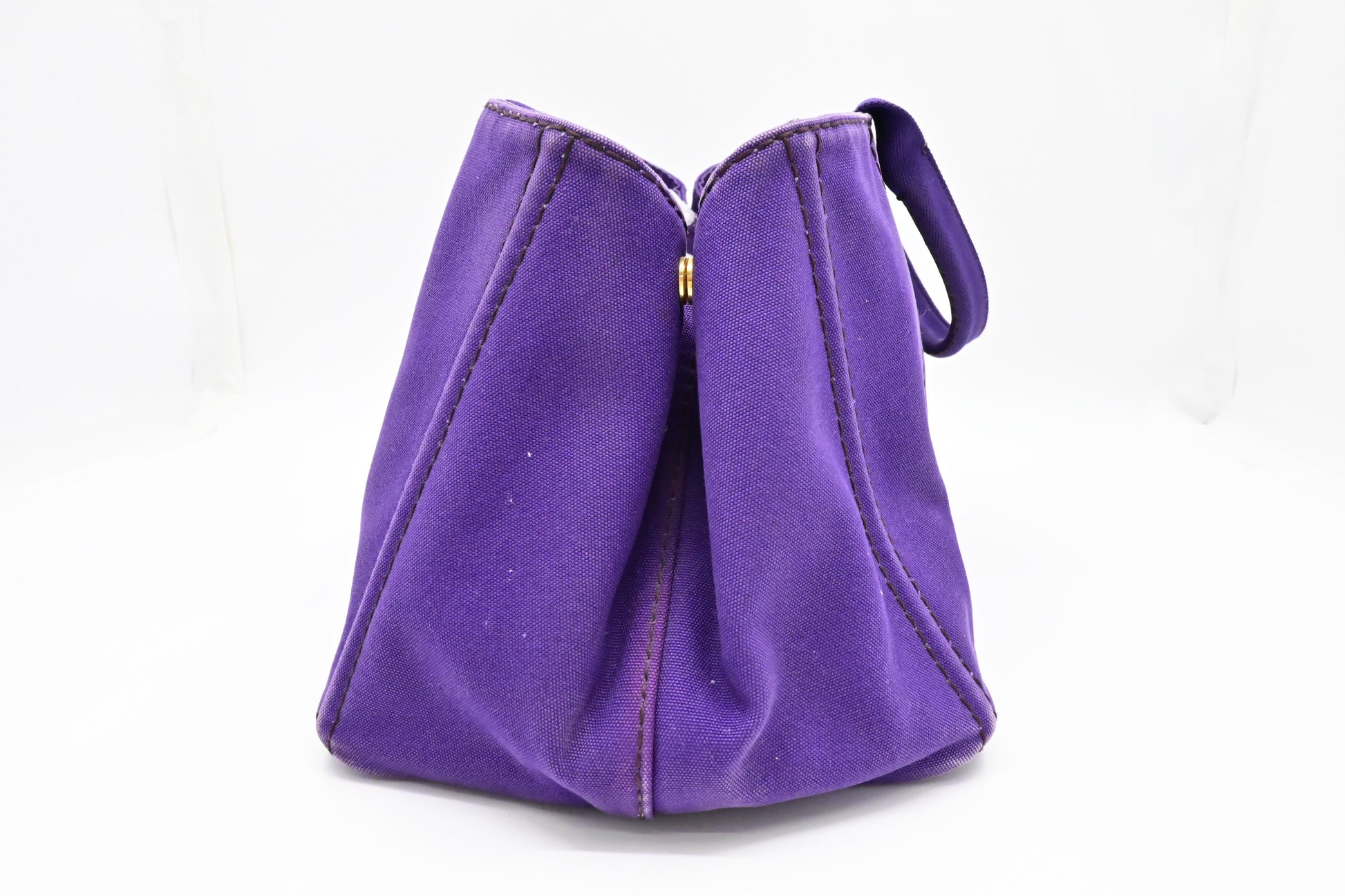 Prada Canapa Tote In Viola Handbag Canvas Tote Bag