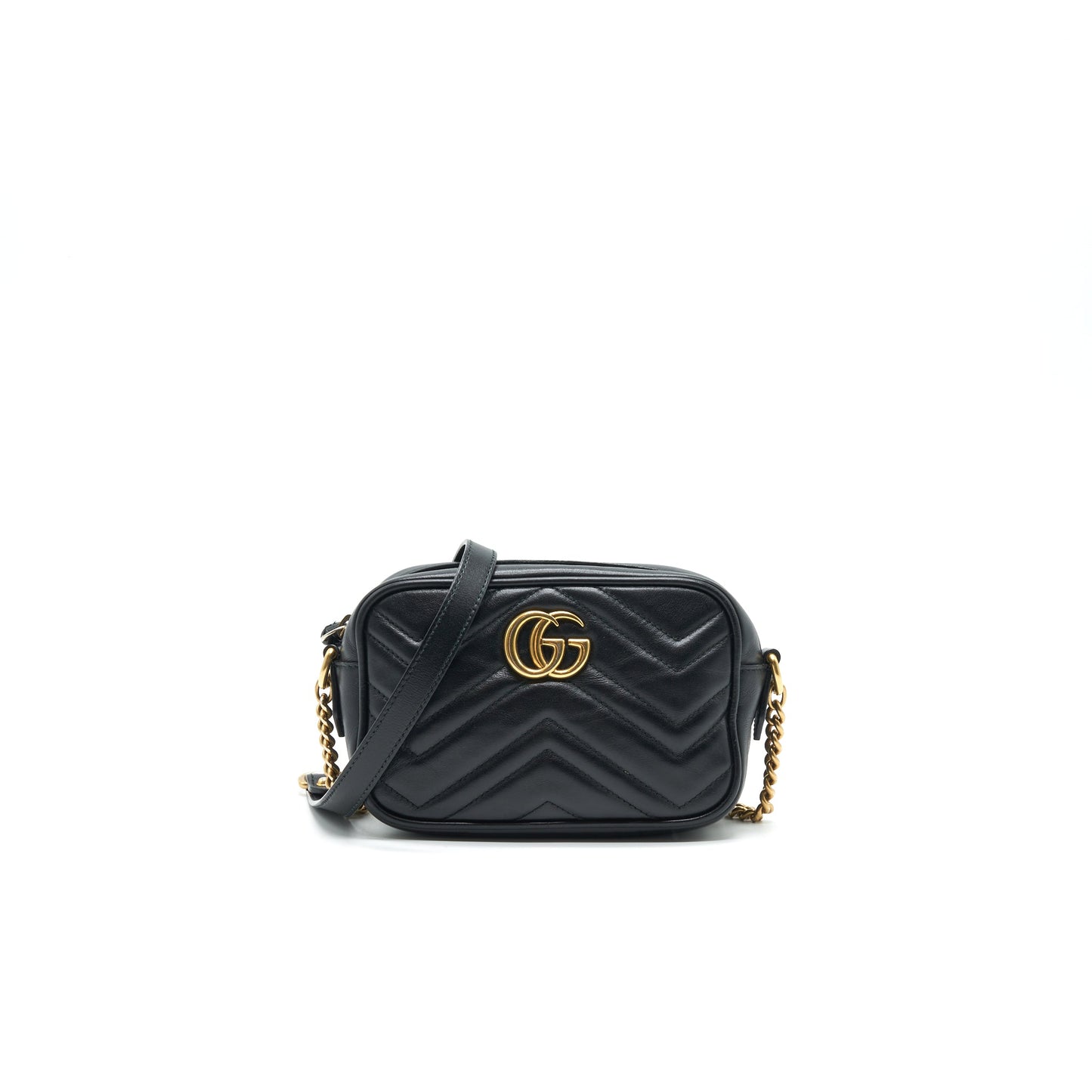 Gucci Marmont Camera Bag Black Mini Travel Bag