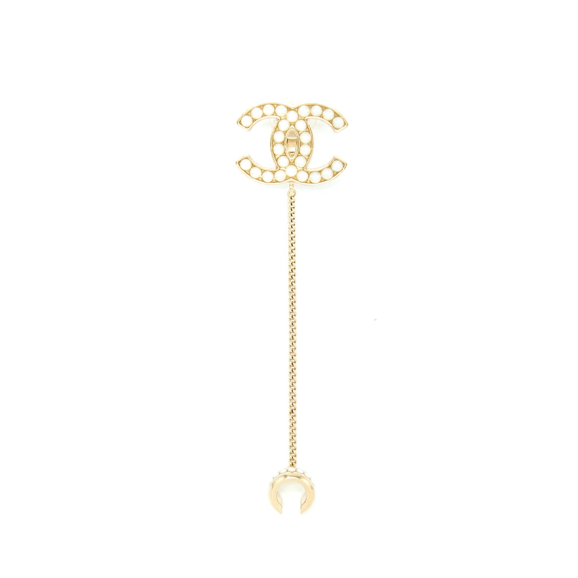 Chanel Pearl CC Logo Ear Clip Handbag