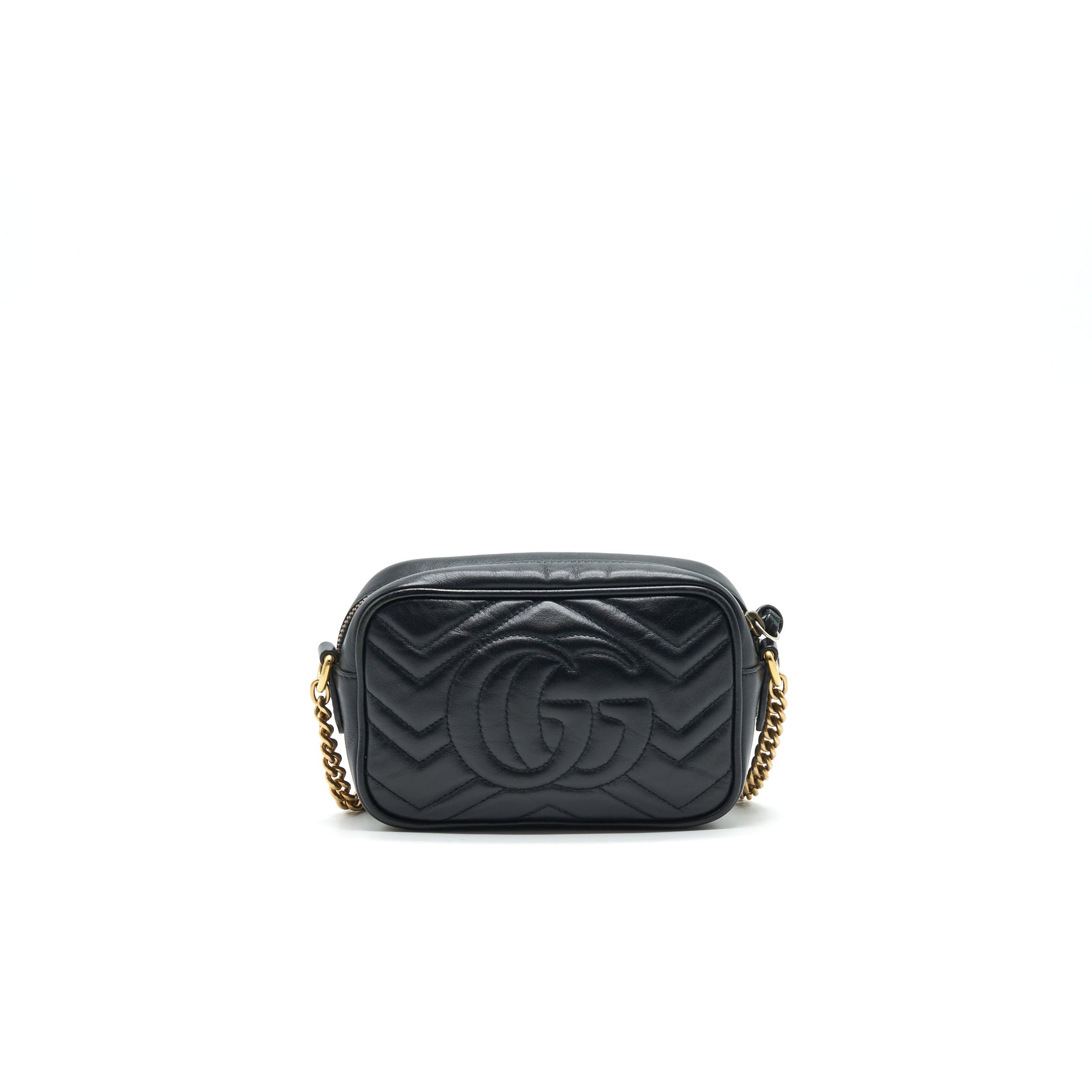 Gucci Marmont Camera Bag Black Mini Travel Bag