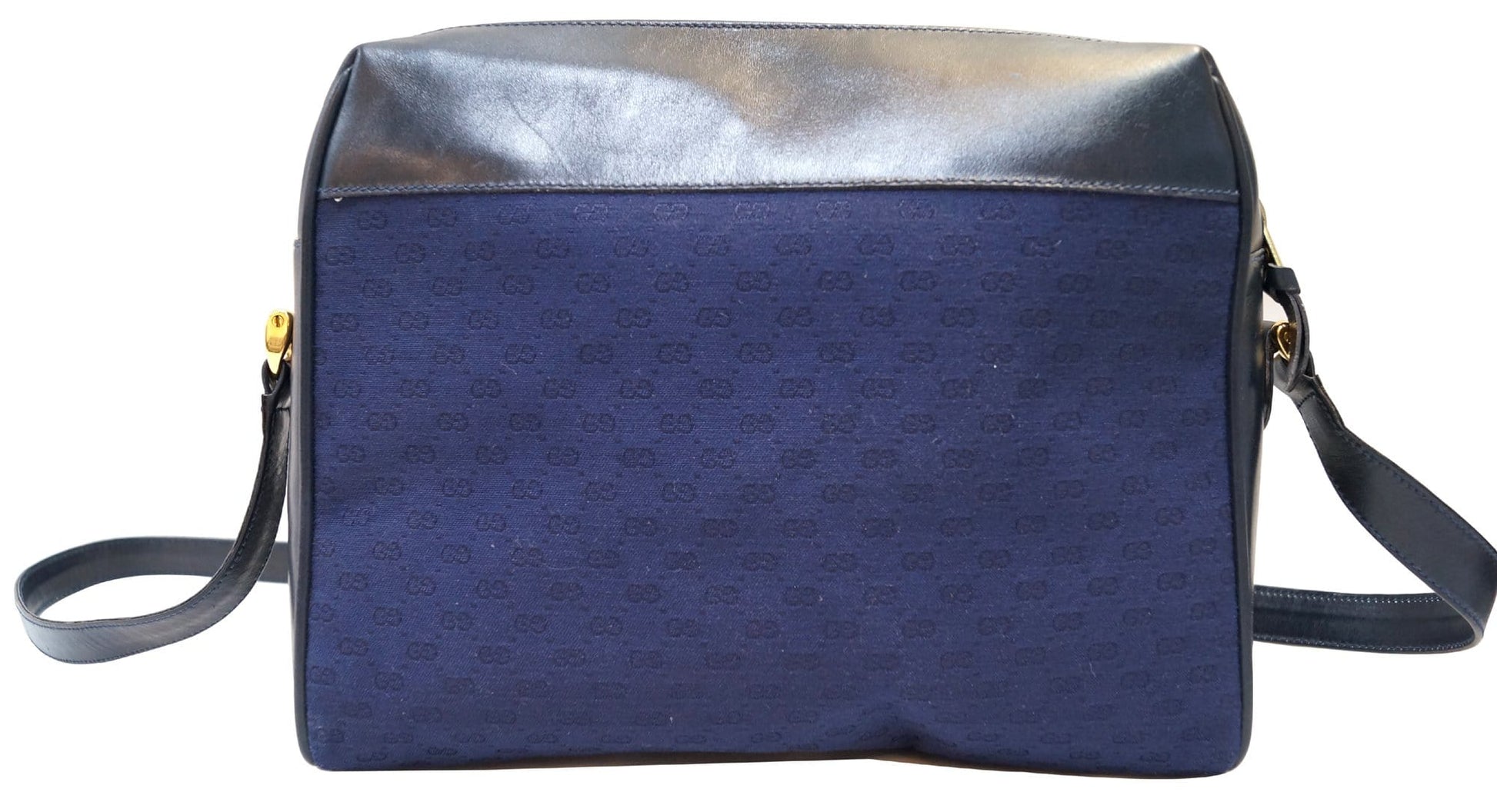 Gucci Messenger Bag Canvas Blue Crossbody Bag