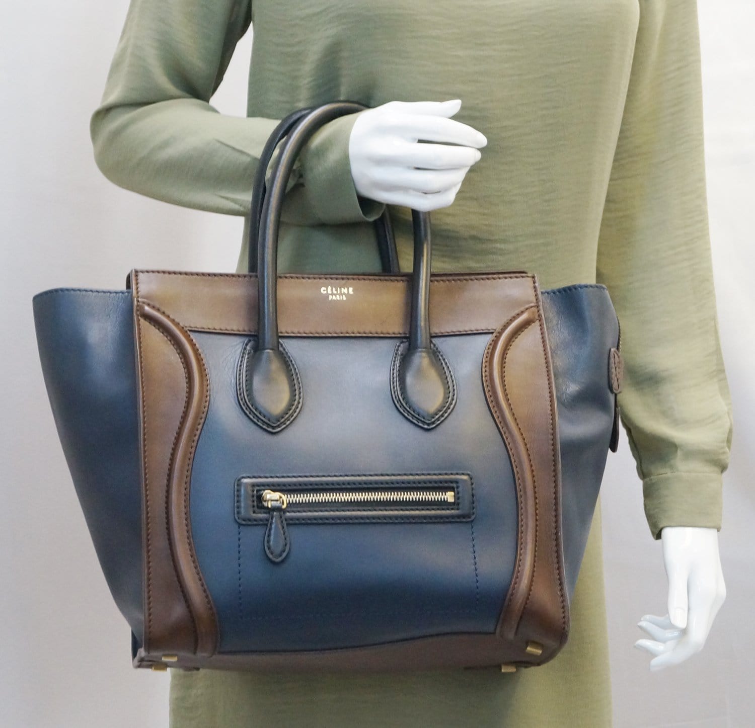 Phoebe Philo Tricolor Luggage Tote Bag Mini