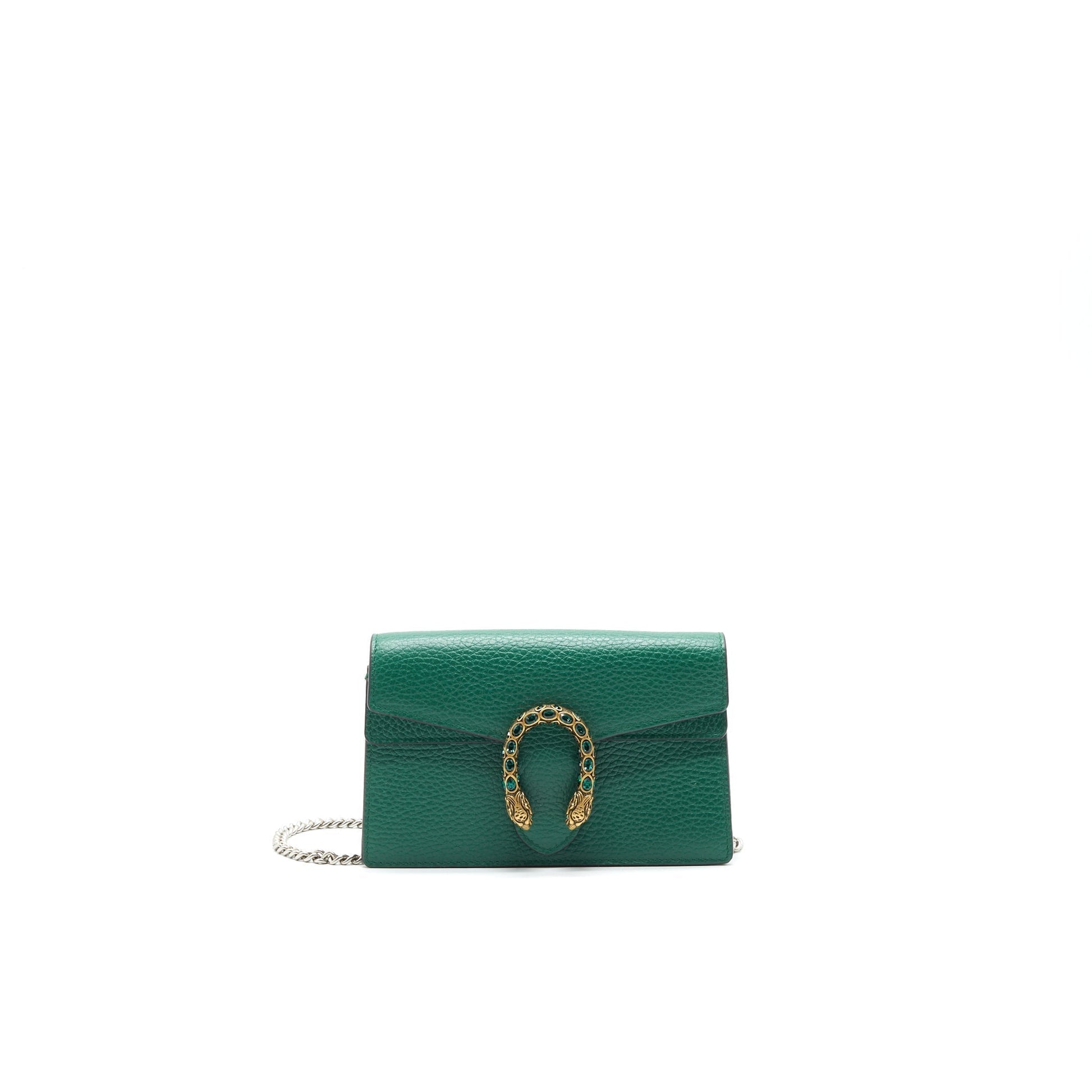 Gucci Super Bag Leather Green Travel Bag
