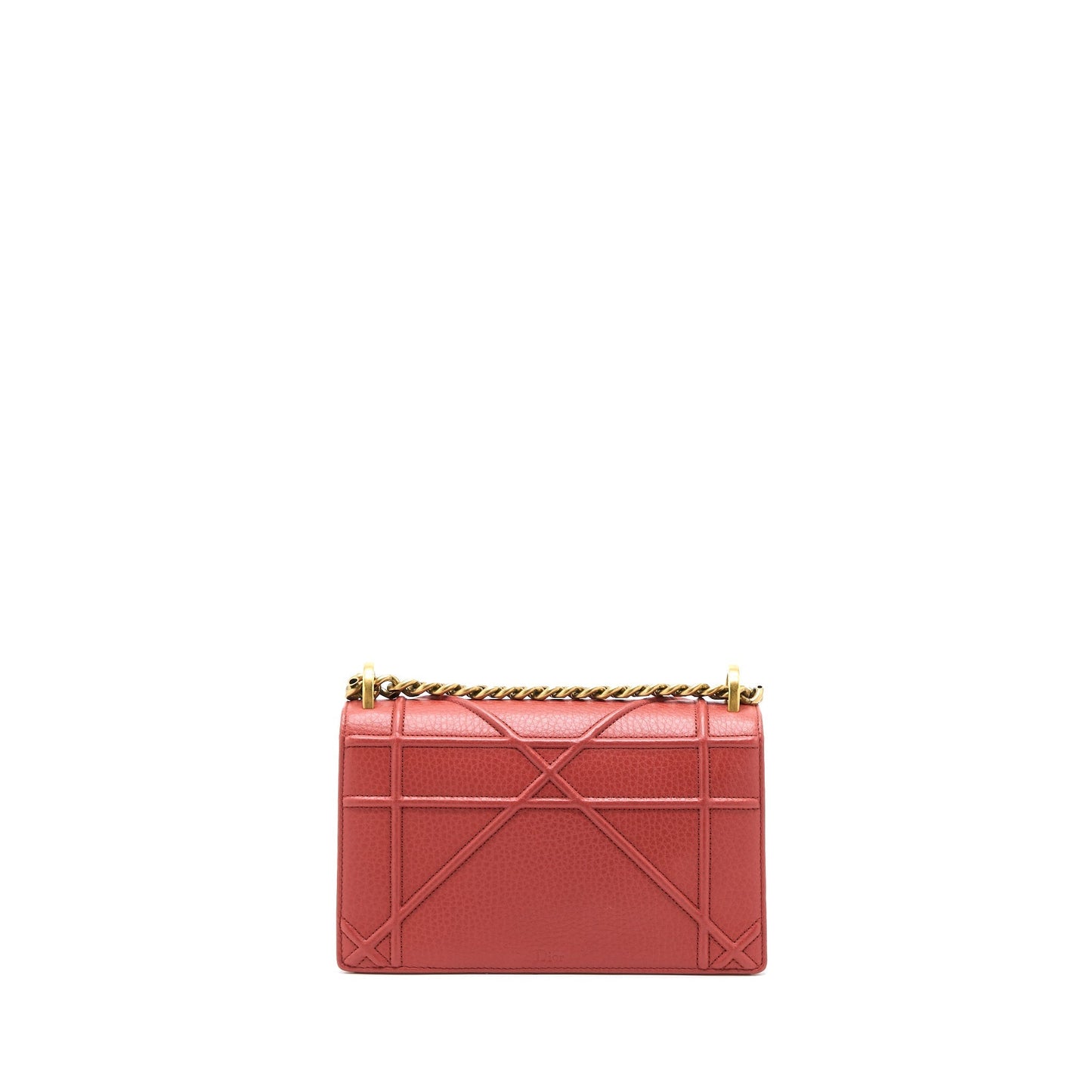 Dior ama Calfskin Brushed Handbag Red Small Travel Bag