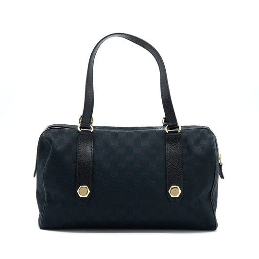 Gucci Boston Bag Supreme Fabric Shw Black Travel Bag