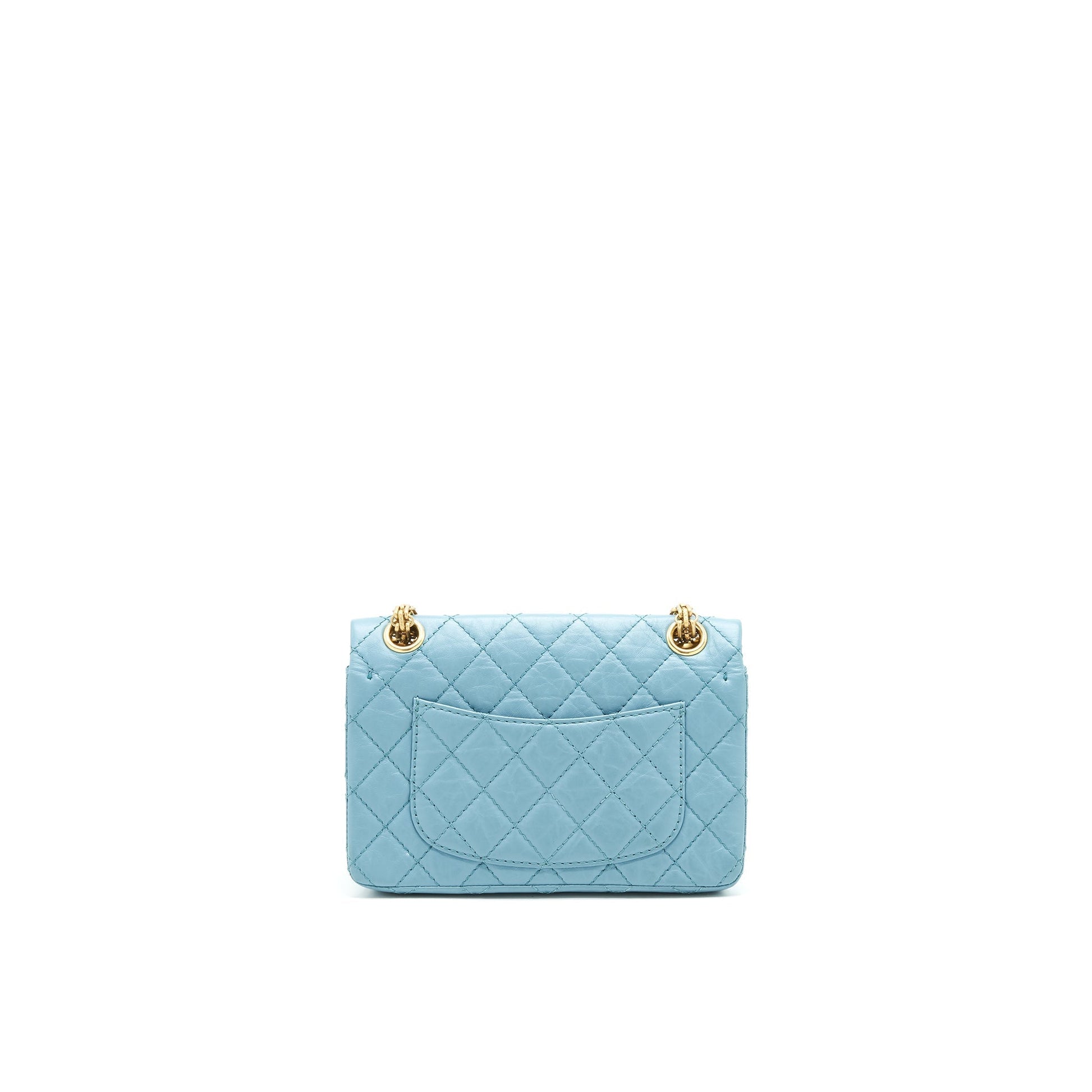 Chanel 2.55 REISSUE GHW Blue Small Mini Bag
