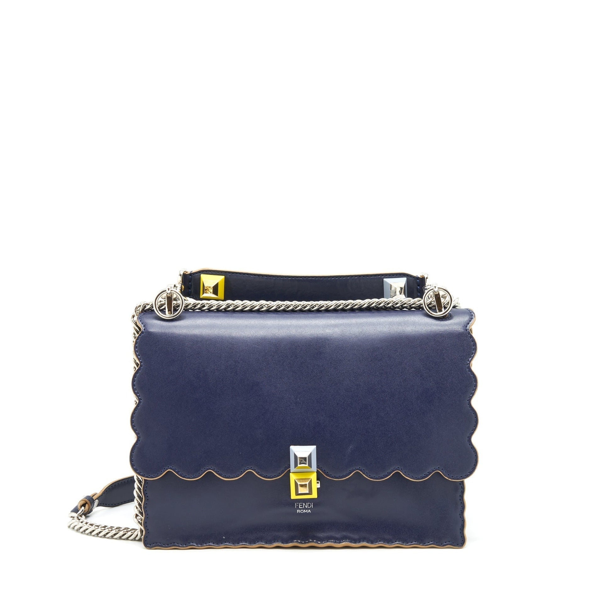 Fendi Kan Purse Navy Travel Bag
