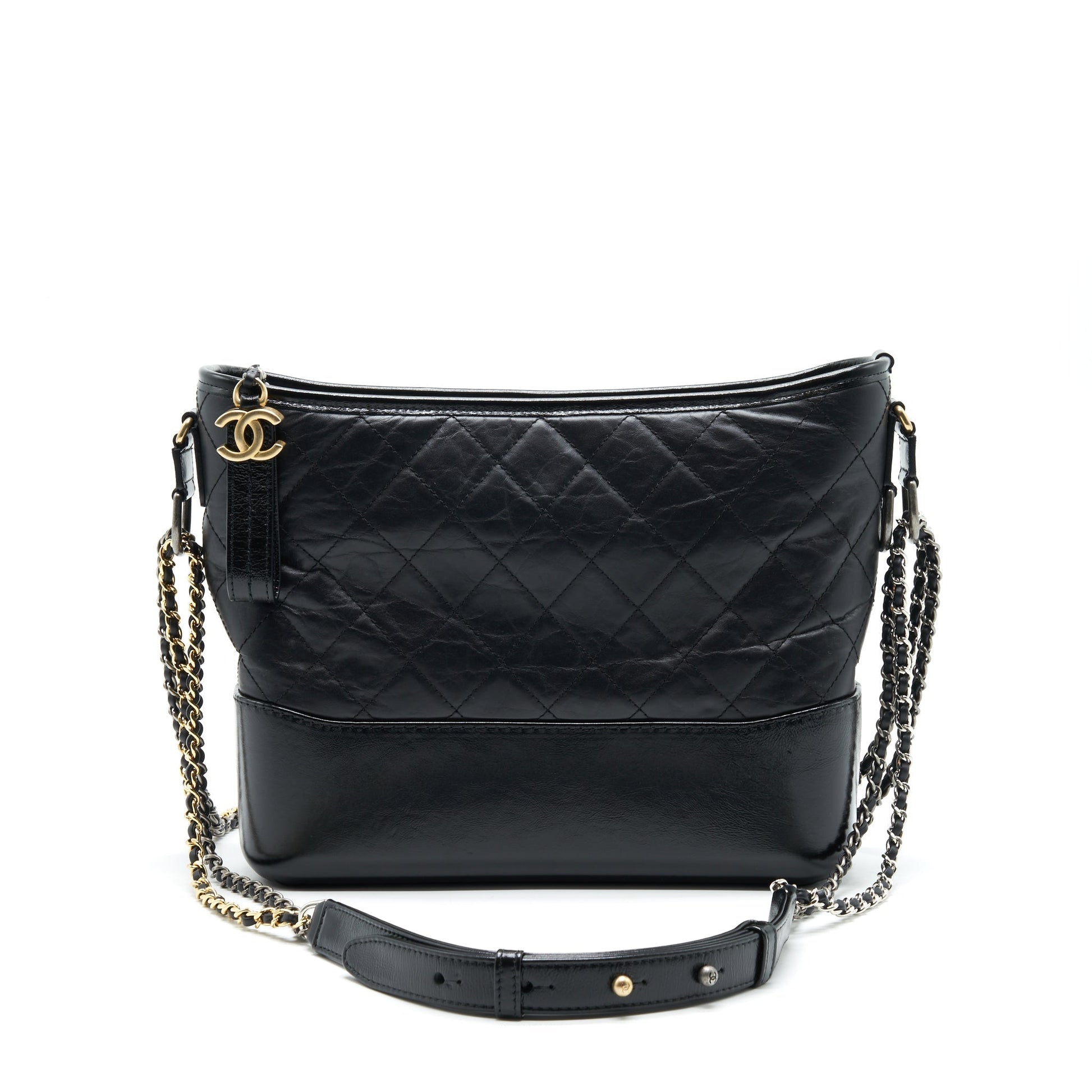 Chanel gabrille Hobo Black Shoulder Bag