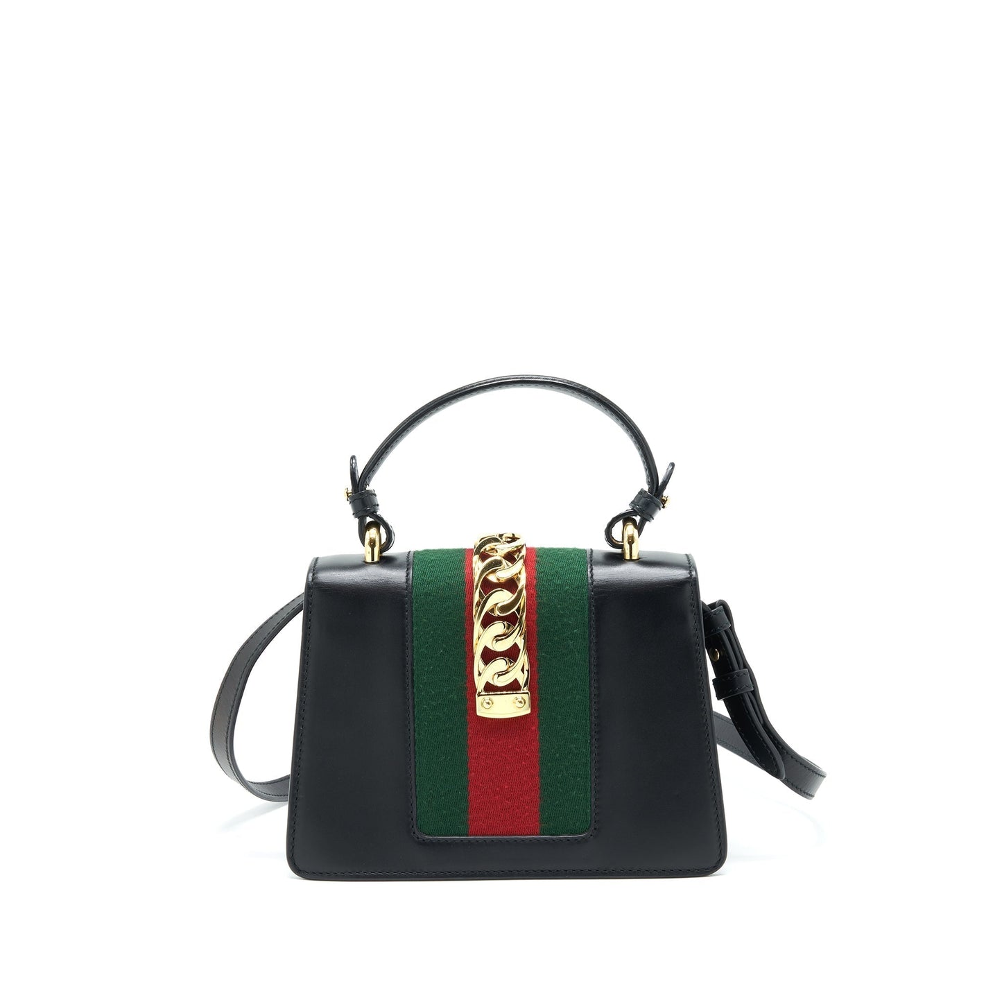 Gucci Sylvie Handbag Black Mini Travel Bag