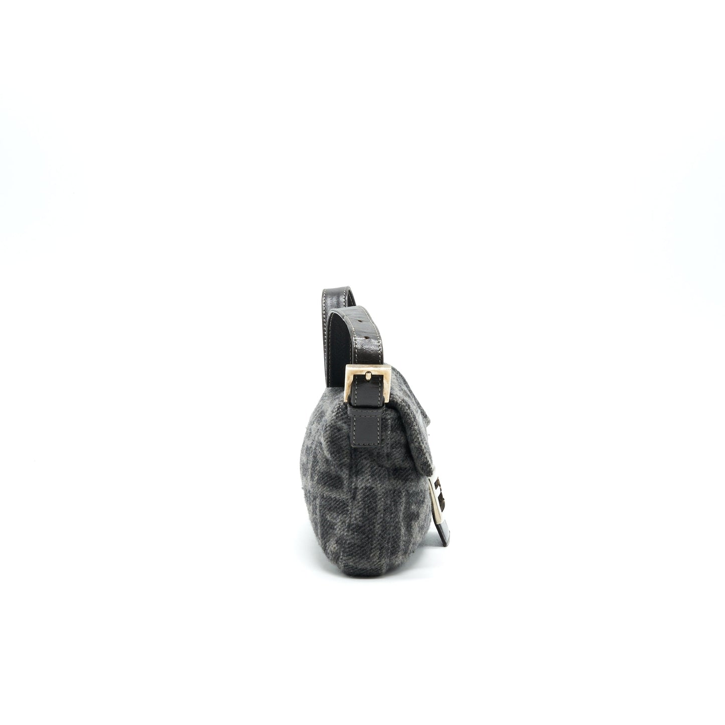 Fendi Tweed Handbag Travel Bag
