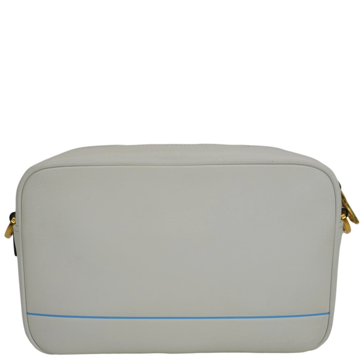 Prada Mirage Camera Crossbody Bag Leather White