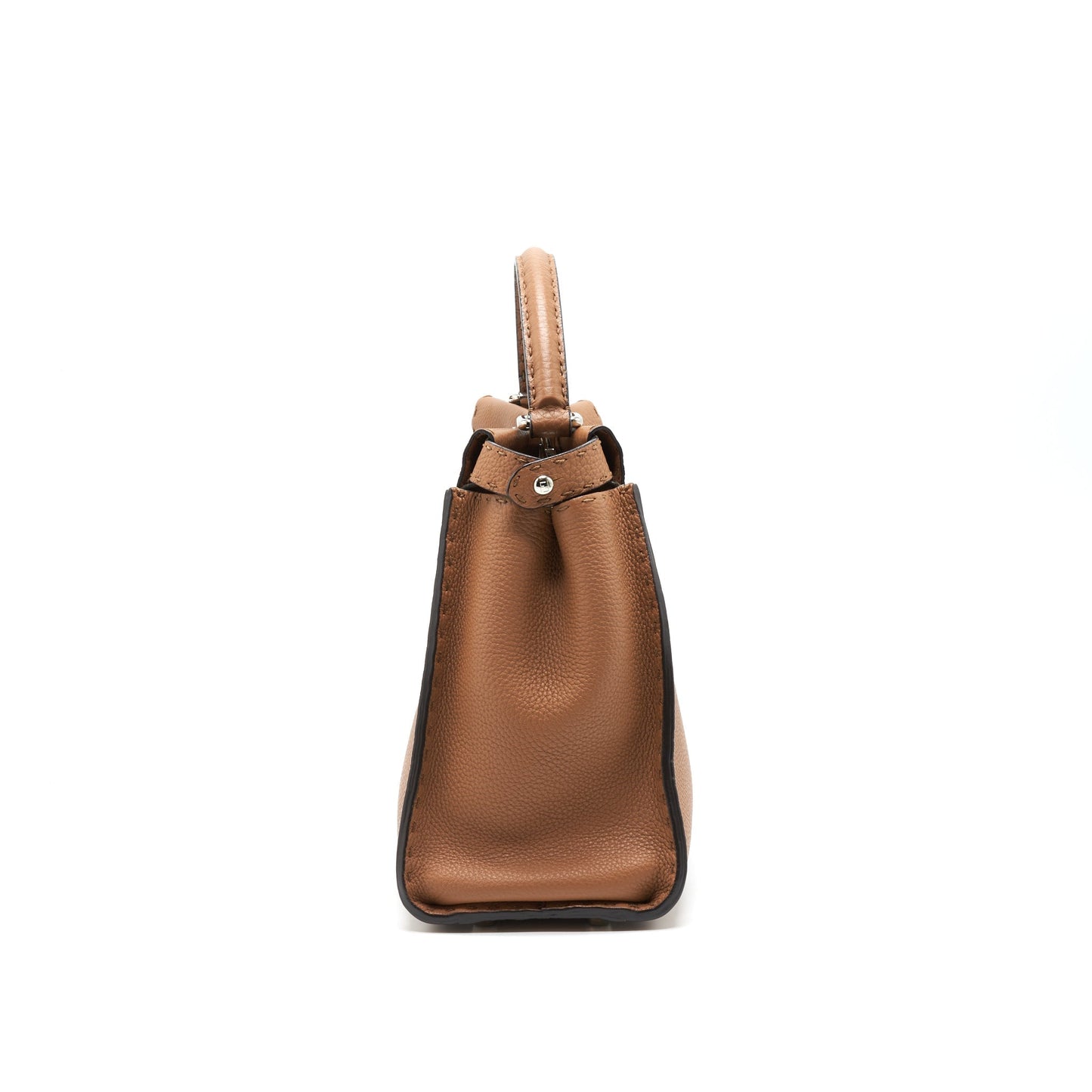 Fendi Peekaboo Purse In Romano Caramel Leather Medium Travel Bag
