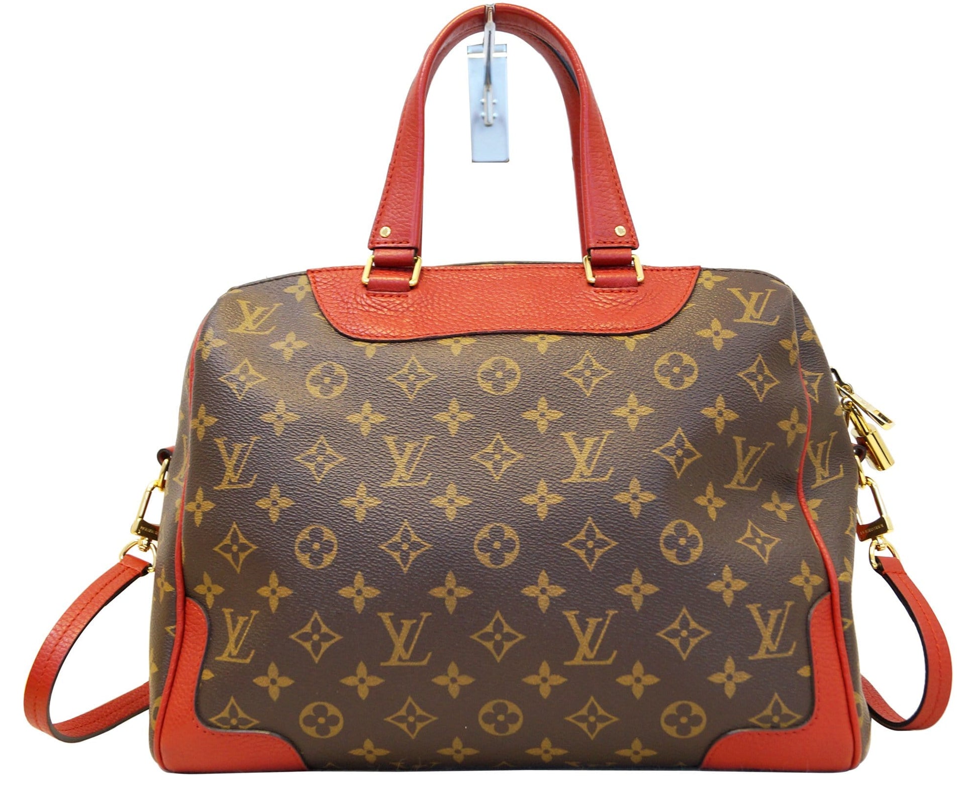 Louis Retiro Nm Coquelicot Shoulder Bag Monogram