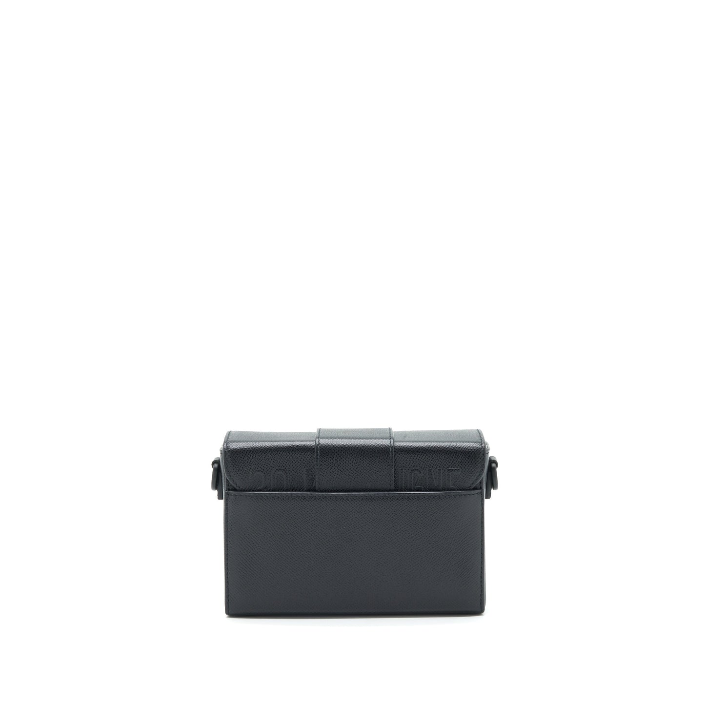 Dior Montaign Box Grained Calfskin With Hardware Handbag Black Mini Travel Bag