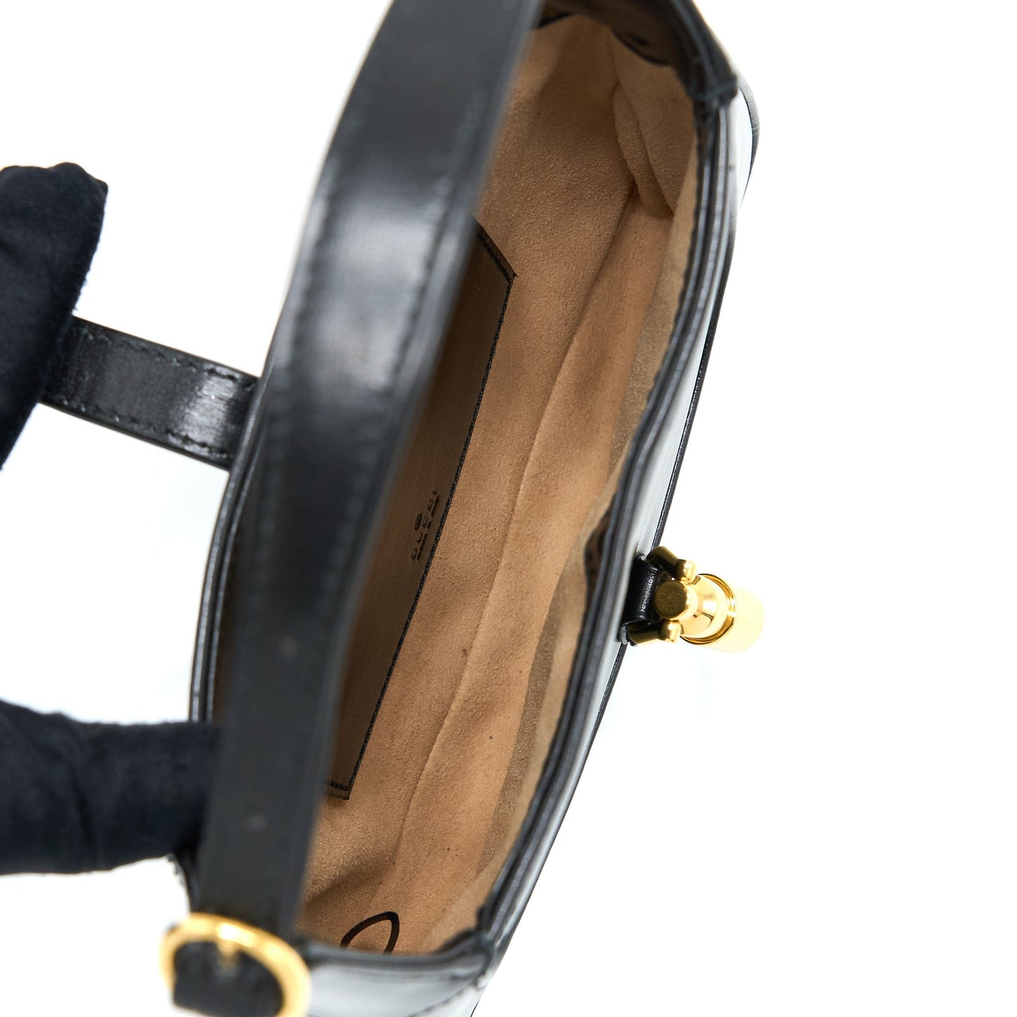 Gucci Jackie Bag Calfskin Black Mini Travel Bag