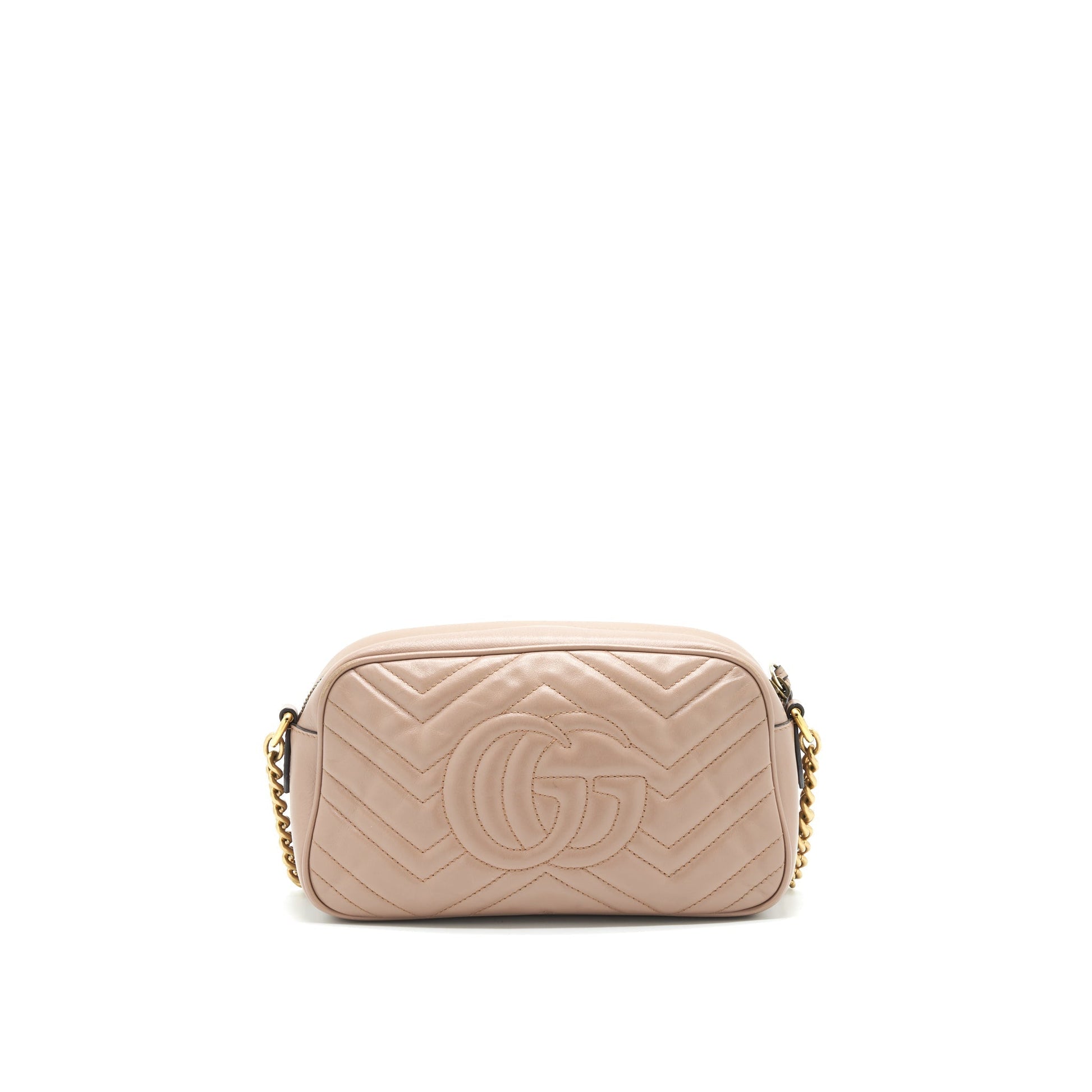 Gucci Marmont Shoulder Bag In Matelasse Beige