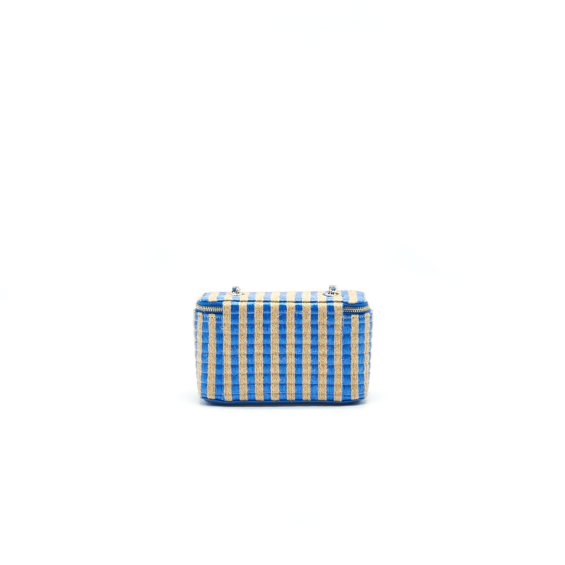 Chanel Vanity & Black Blue Beige Small Handbag