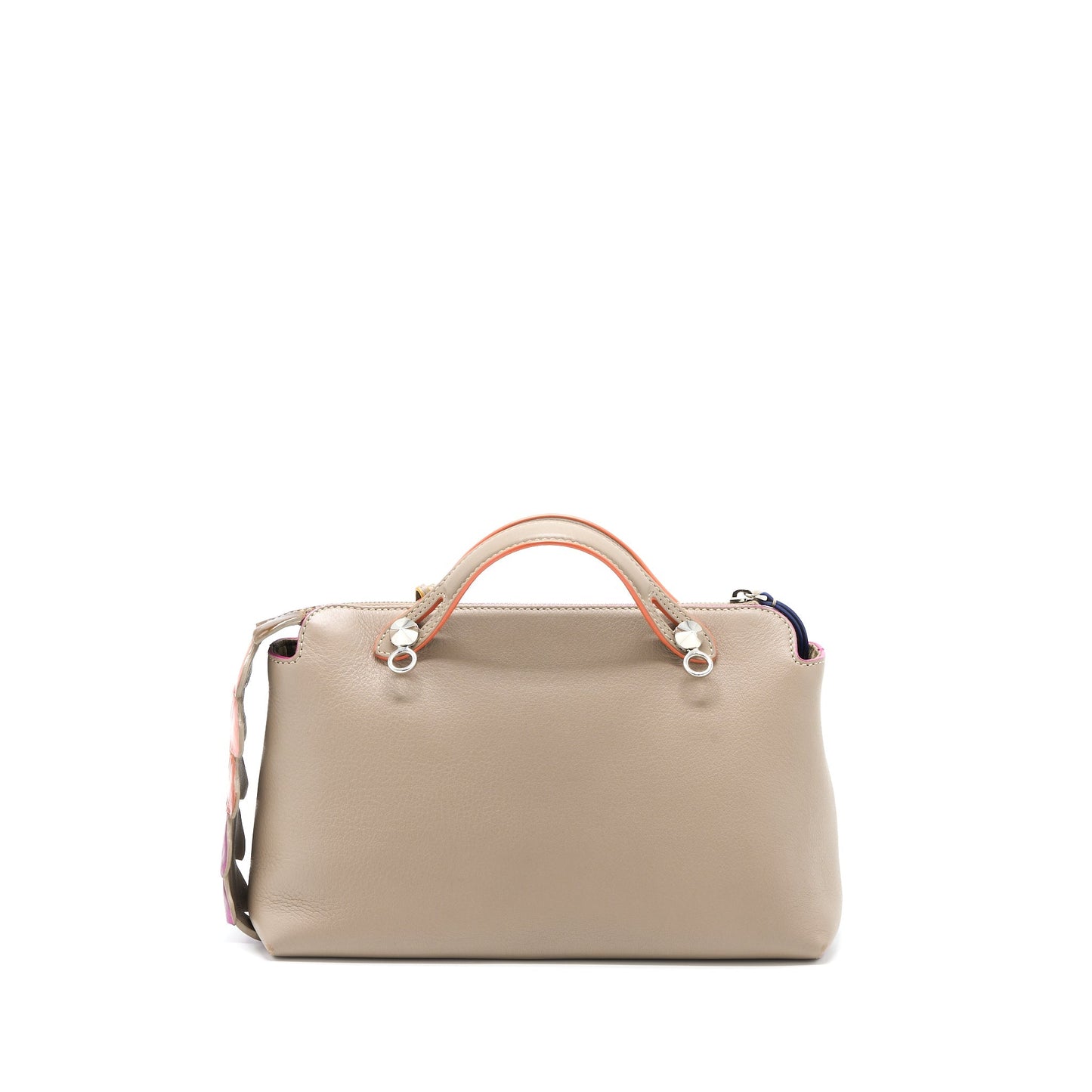 Fendi By The Way Purse Mutilcolour Tail Calfskin Beige Travel Bag