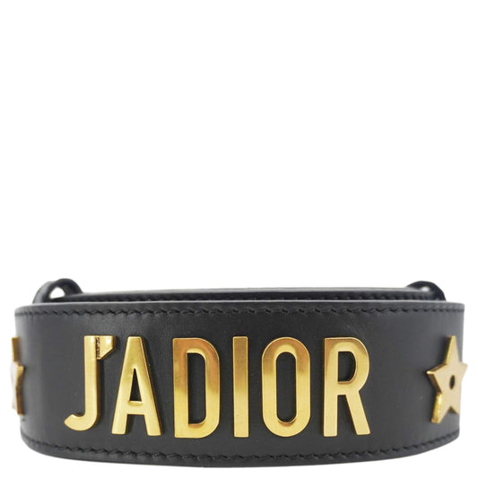 Dior J'A Bag Strap Leather Black Travel Bag