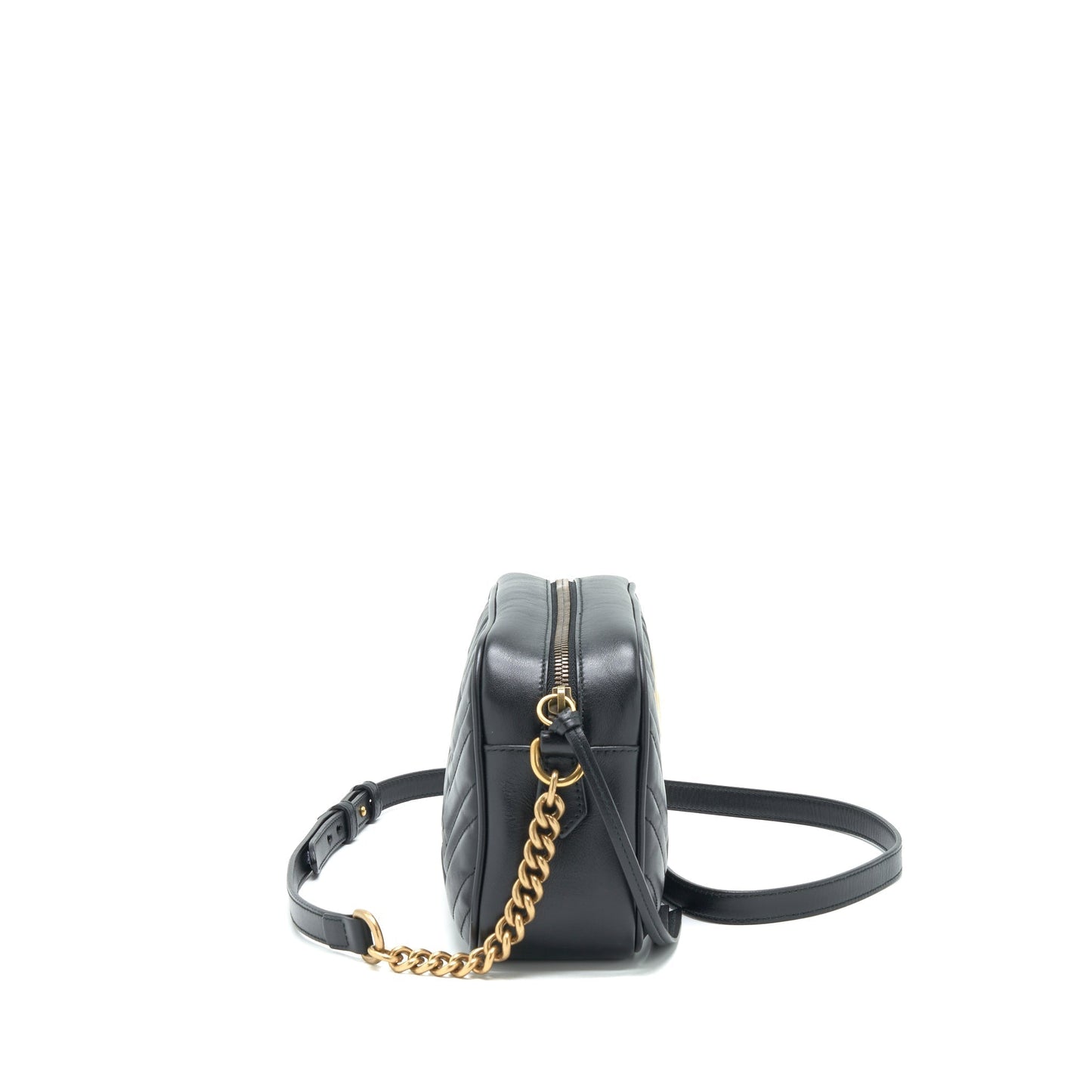 Gucci Marmont Camera Bag Black Small Travel Bag