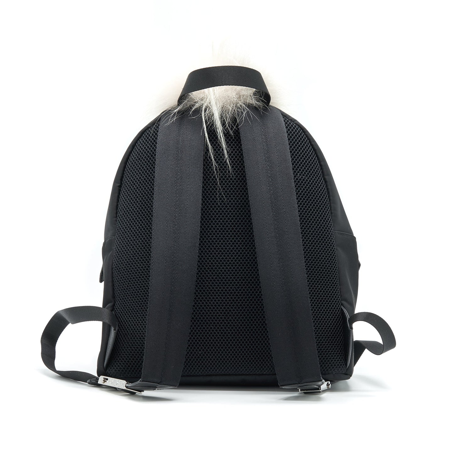 Fendi Monster Backpack In With Fur Black