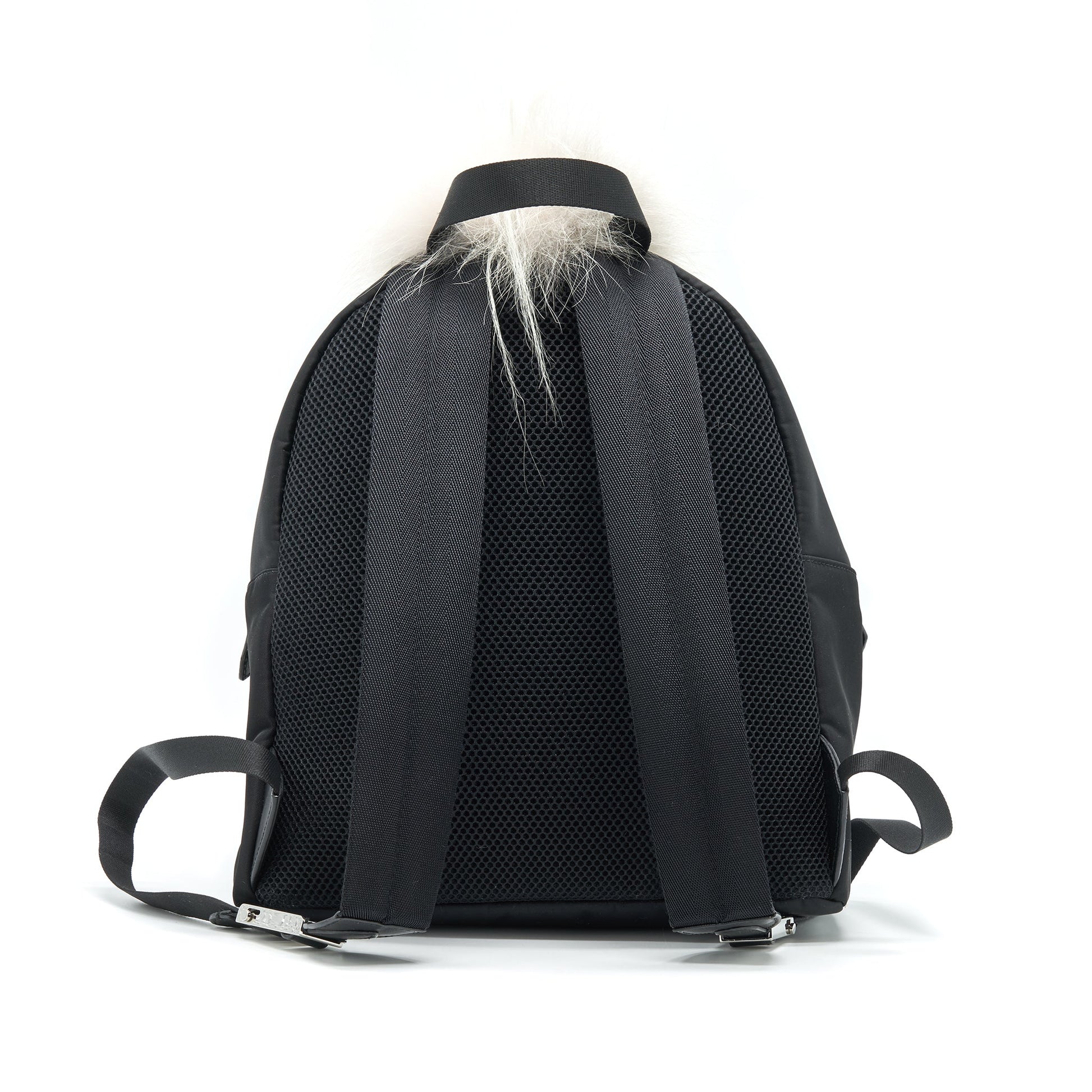 Fendi Monster Backpack In With Fur Black